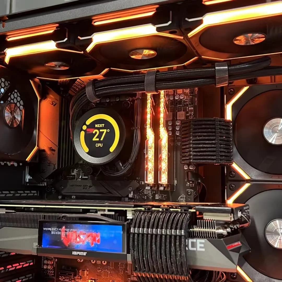 Abno1 Psu Cable Extension Kit With Two Sets Of Cable Combs 1X24Pin/1X8Pin(4+4) Eps/2X8Pin(6P+2P) Pci E/ 30Cm Length,Pc Sleeved C