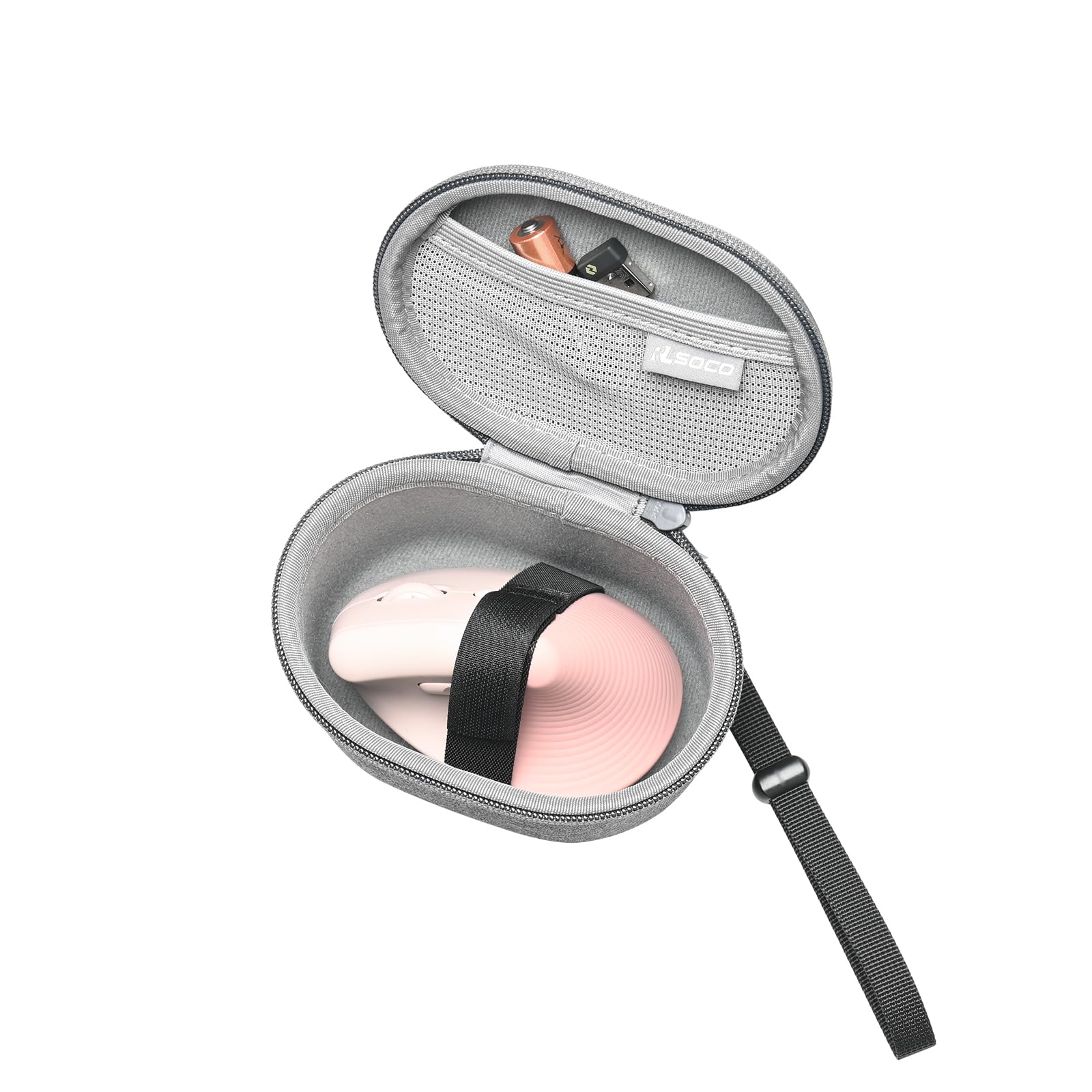 Rlsoco Travel Case For Logitech Mx Vertical/Lift Vertical Wireless Ergonomic Mouse (Grey)