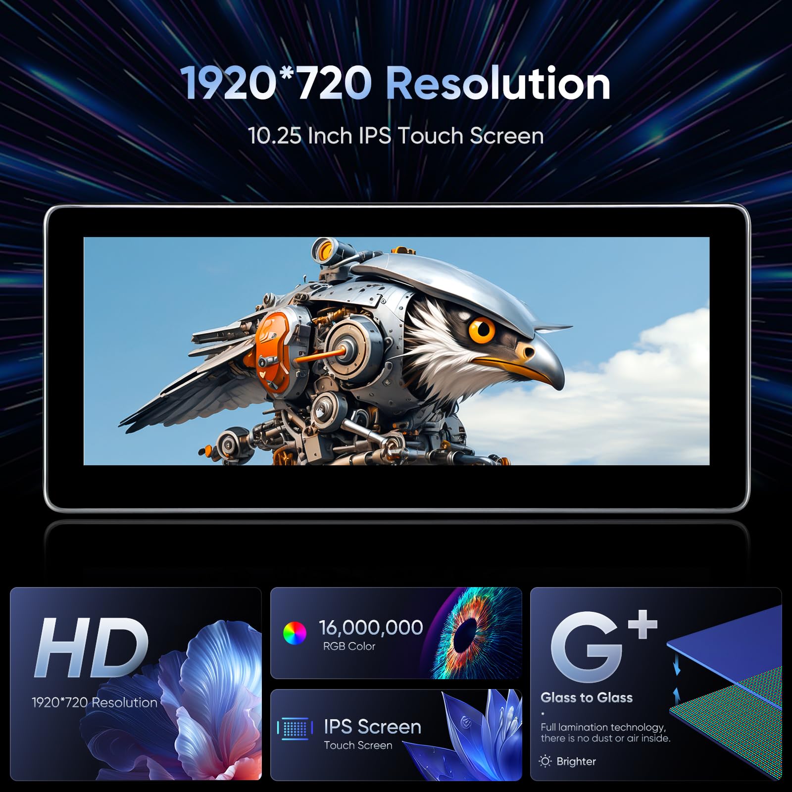 10.25 Inch Car Stereo Touchscreen For Audi Q5 2009 2017 With Audi Multimedia System, Android Auto Wireless Carplay Bluetooth Upg