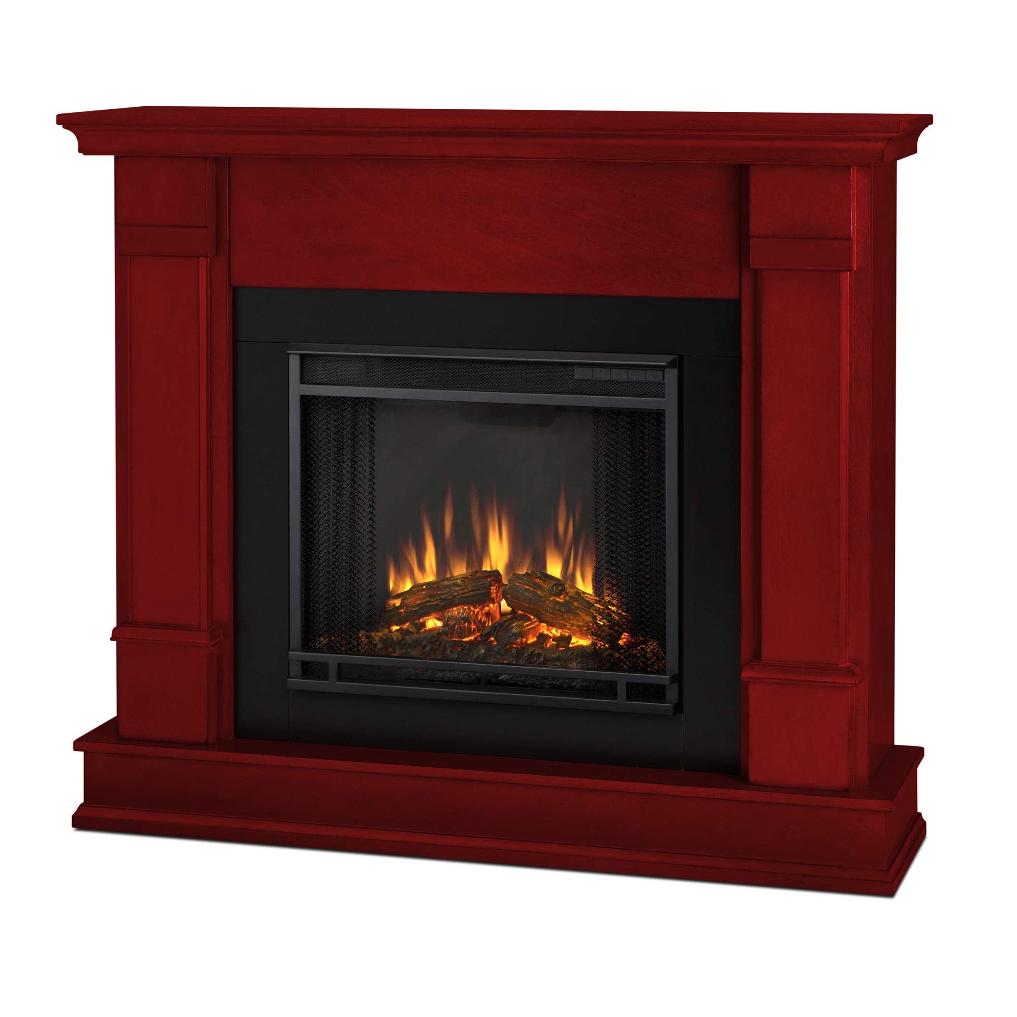 Real Flame G8600E W Silverton Electric Fireplace, Medium, White