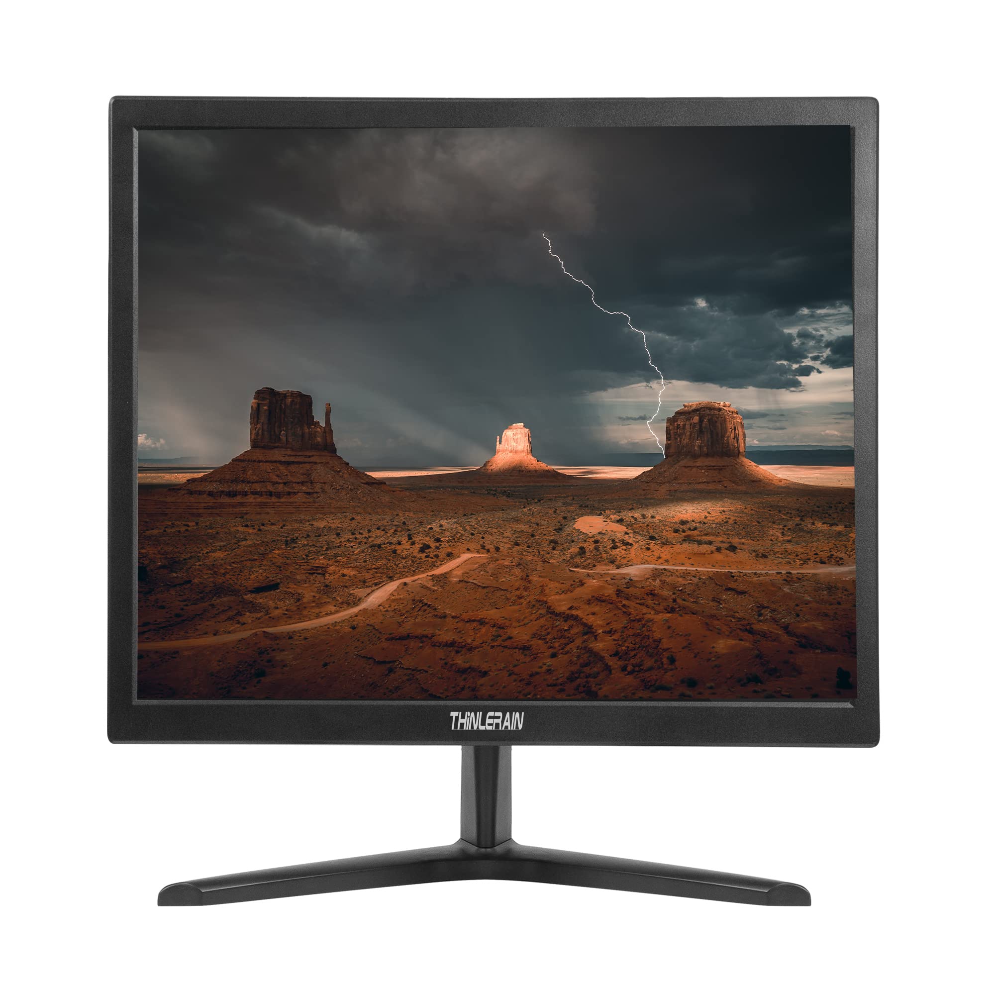 Thinlerain Pc Monitor 17 Inch 4:3 Led Backlit Monitor 1280 X 1024, 60 Hz Refresh Rate, 5Ms Response Time, Vesa Mountable, Vga, H