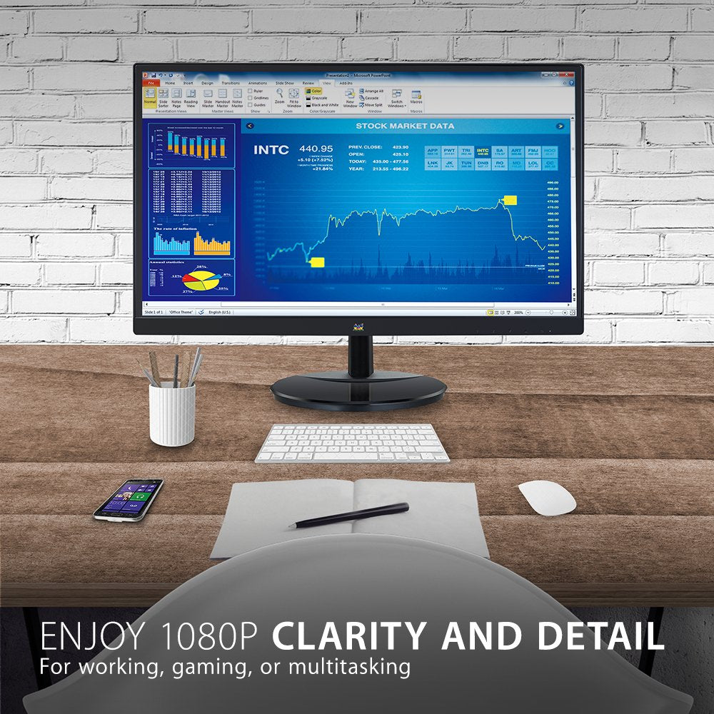 Viewsonic Va2459 Smh 24 Inch Ips 1080P Led Monitor With Hdmi And Vga Inputs