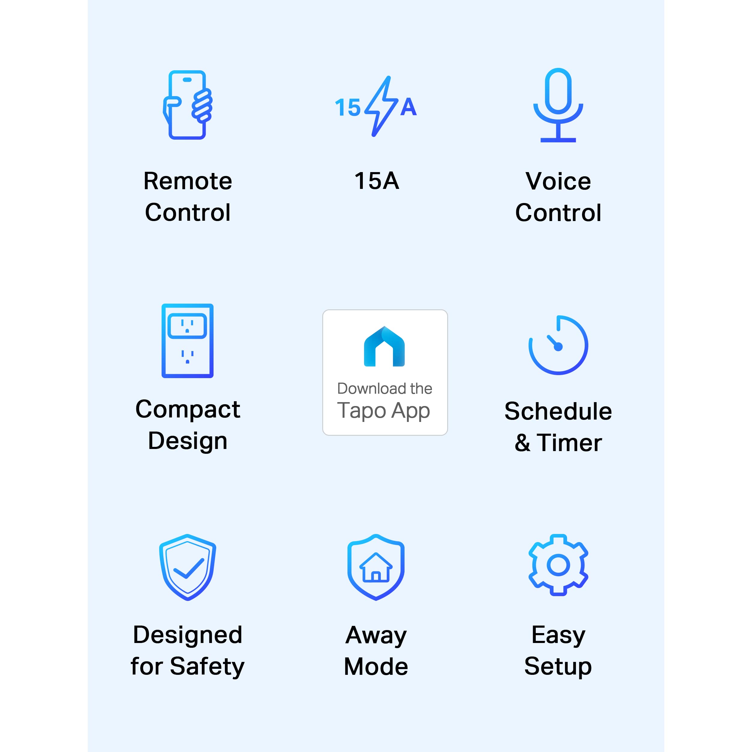 Tp Link Tapo Smart Plug Mini 15A, Smart Home Wi Fi Plug, Super Easy Setup, Compatible With Alexa & Google Home, No Hub Required,