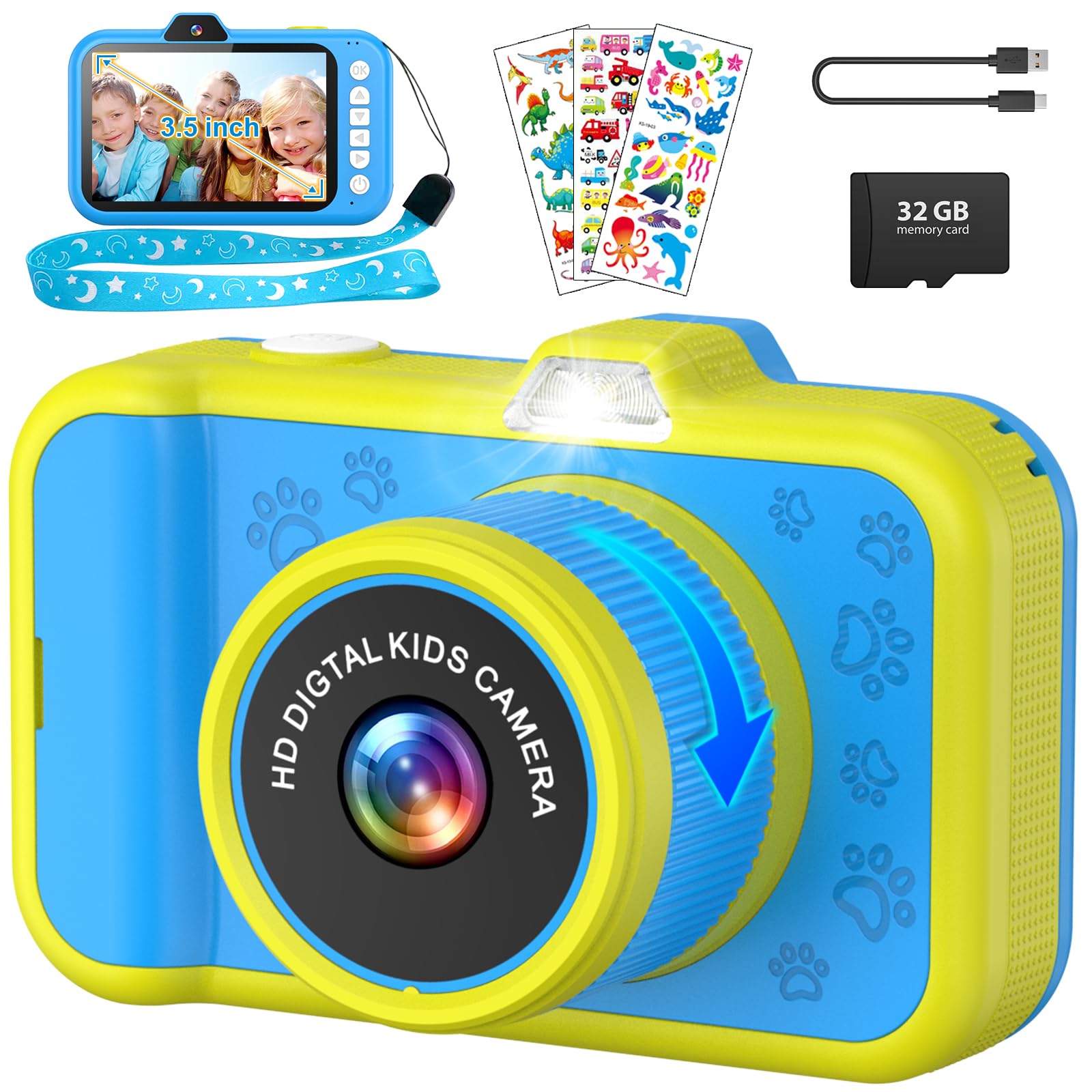 Kids Camera, Offers One Button Operation, Snaps Shots Digitally, Magnification Shot Mode Encourages Creativity, A Sleek And Stur