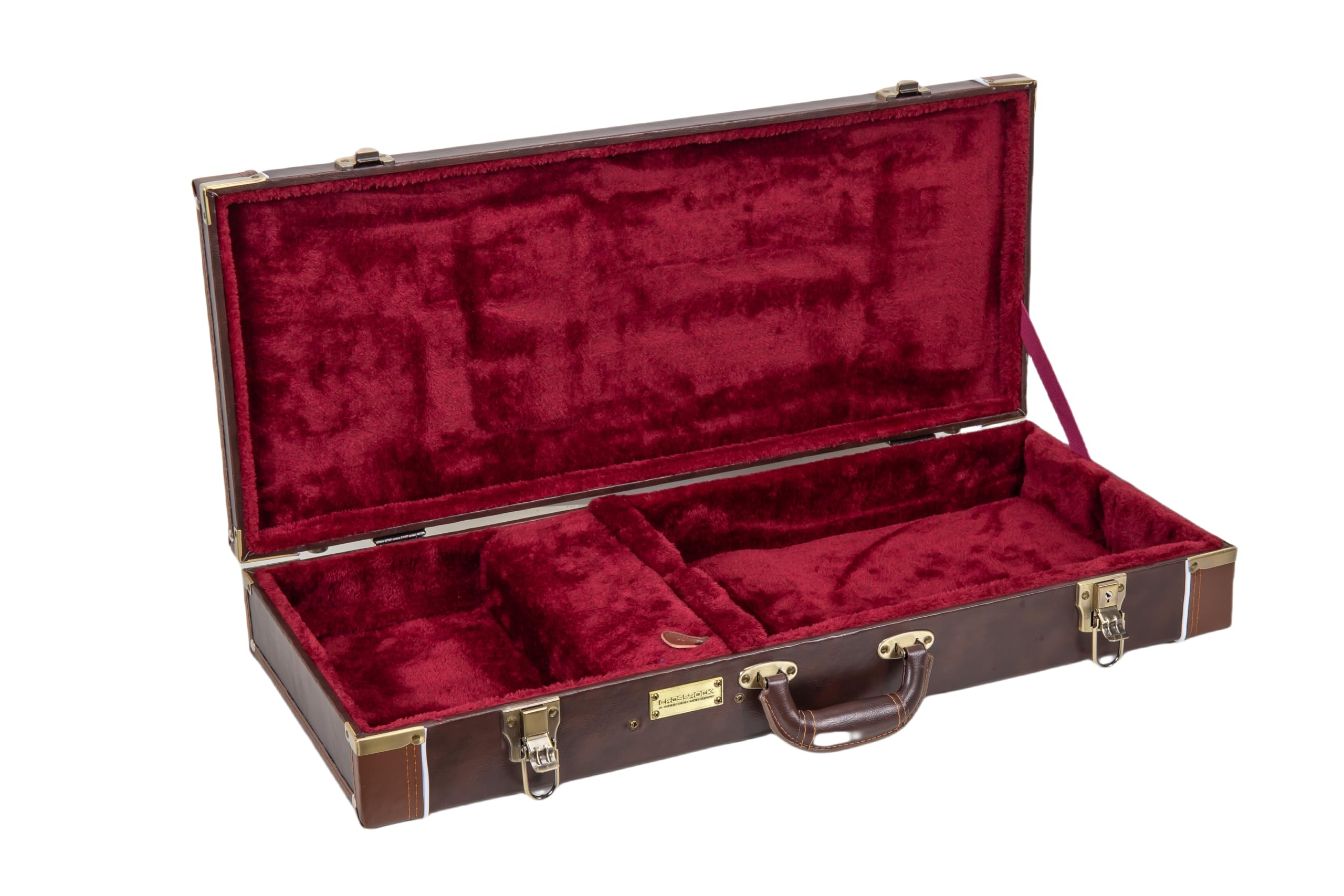 Crossrock Rectangular Wooden Case Fits F-Style Mandolin-Vintage Brown (Crw620Mfbr-R)