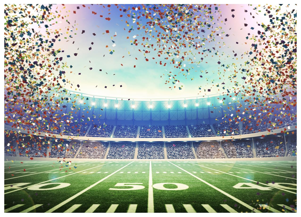 Wolada 7X5Ft Super Bowl Backdrop Super Bowl Sunday Party Backdrop American Football Backdrop Sports Backdrop Super Bowl Photogra