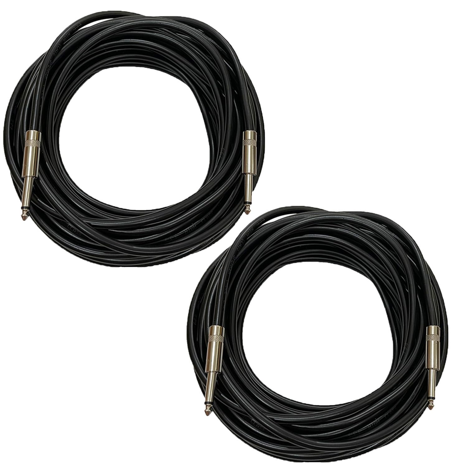 Heytones Professional 100 Feet 12 Gauge 1/4'' To 1/4'' Ts Speaker Cables   12Awg 100Ft Dj/Pa Speaker Cords Amp Audio Wires   2 P