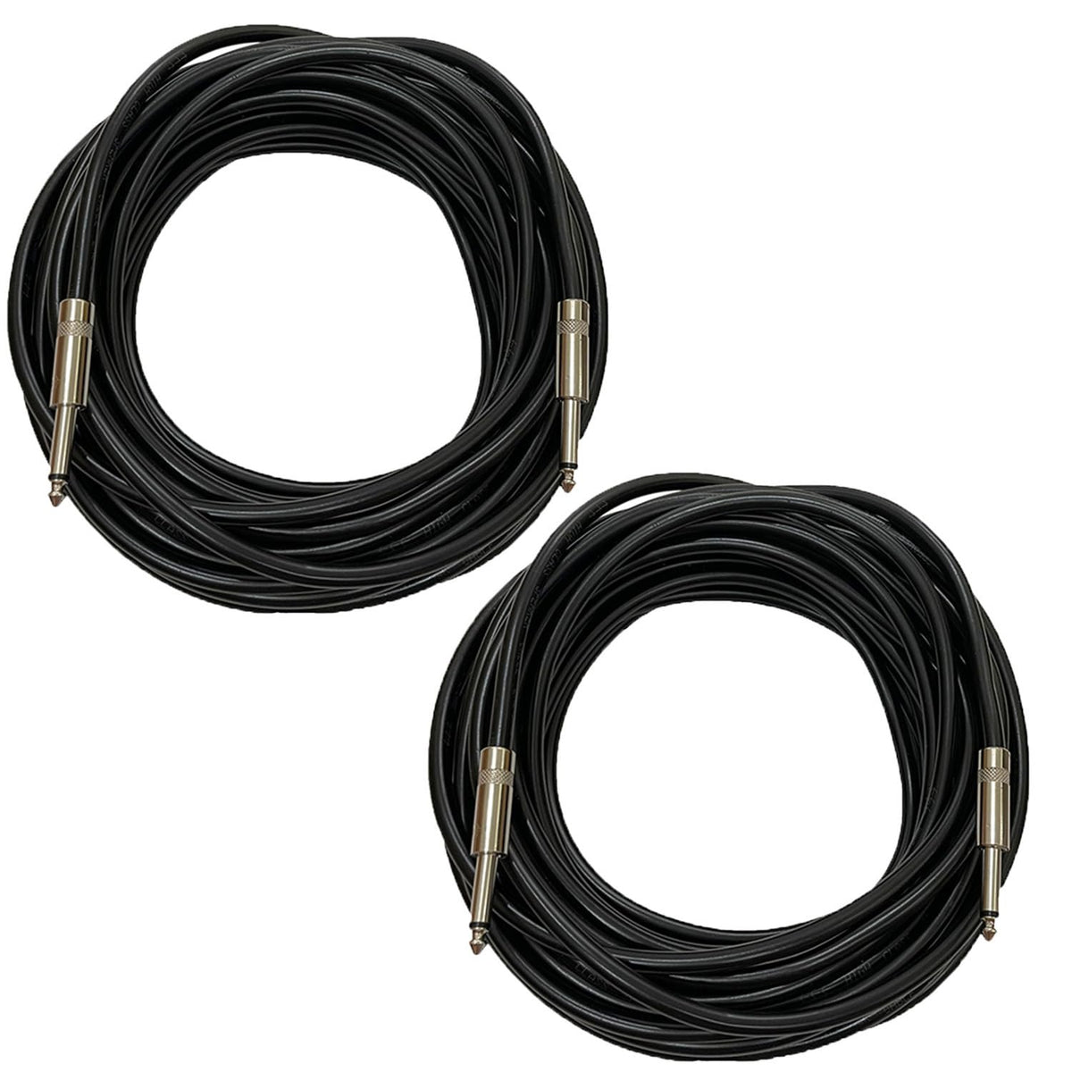 Heytones Professional 10 Feet 12 Gauge 1/4'' To 1/4'' Ts Speaker Cables   12Awg 10Ft Dj/Pa Speaker Cords Amp Audio Wires   2 Pac