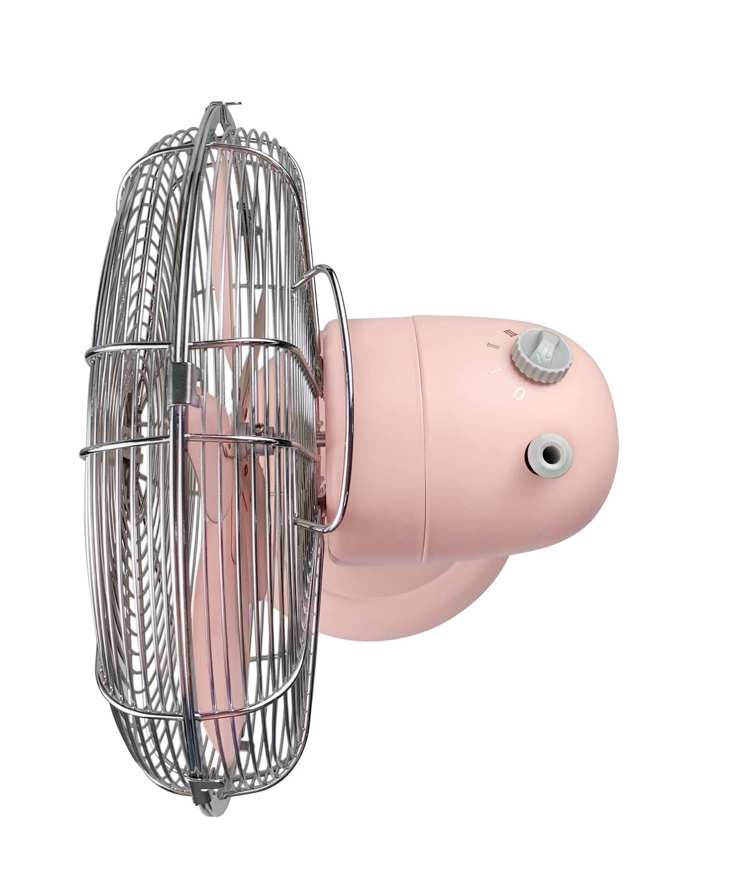 Good Housekeeping All Metal (92606) Oscillating 12'' Retro Desk Office Table Fan (Pink)