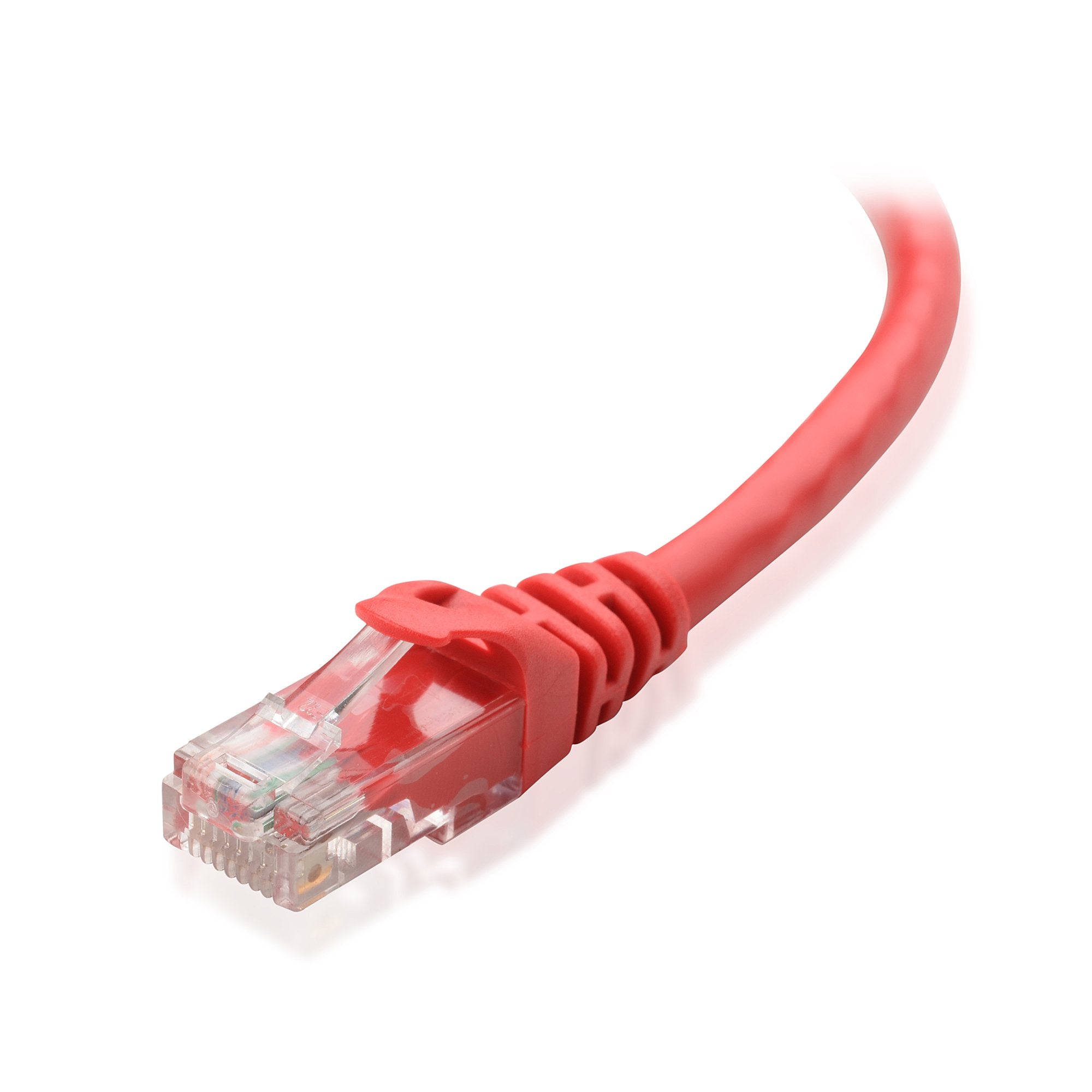 Cable Matters 10Gbps 5 Pack Snagless Short Cat 6 Ethernet Cable 1 ft (Cat 6 Cable, Cat6 Cable, Internet Cable, Network Cable) in Red