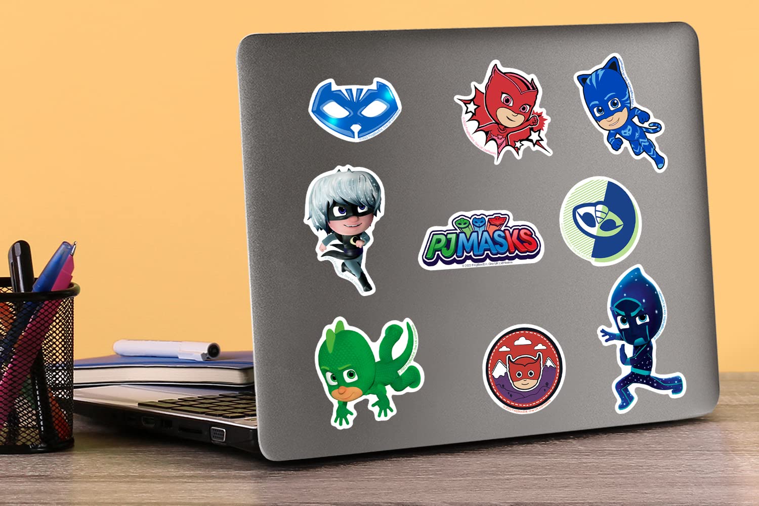 Pj Masks 50Ct Vinyl Large Deluxe Stickers Variety Pack   Laptop, Water Bottle, Scrapbooking, Tablet, Skateboard, Indoor/Outdoor