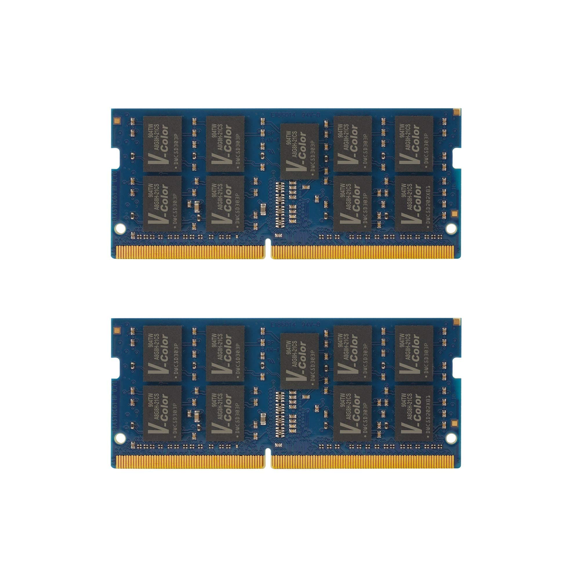 V Color 32Gb (2 X 16Gb) Ecc So Dimm Ddr4 2666Mhz (Pc4 21300) For Nas Micro Server/Workstation/Compatible With Synology 21 Series 2Rx8 Cl19 1.2V (Tes416G26D819K Vkc)