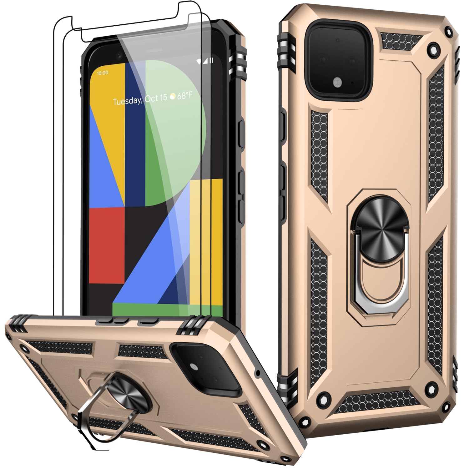 Lumarke For Google Pixel 4 Xl Case With Screen Protector,Pass 16Ft. Drop Tested Military Grade Protective Phone Cover With Magne