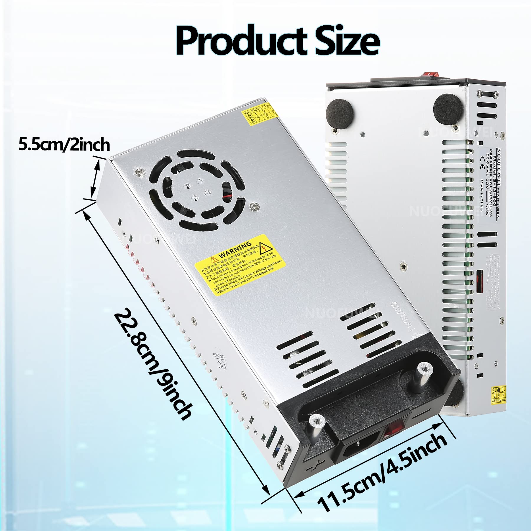 New Version Dc 12V 50A 600W Switching Power Supply Adapter 110V Ac To 12V Dc Converter Power Supply Transformer Psu For 12Volt M