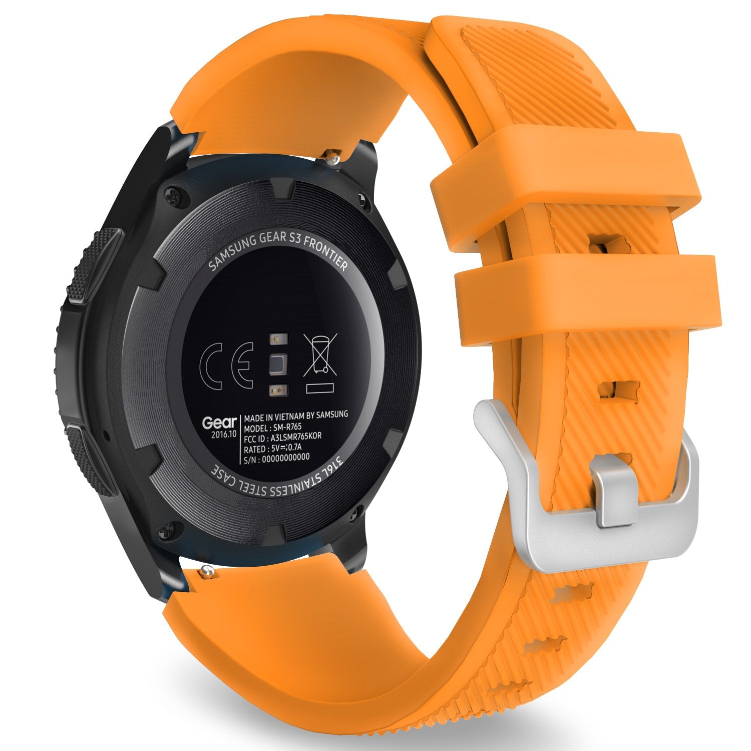 MoKo Band Compatible with Samsung Galaxy Watch 3 45mm Band/Galaxy Watch 46mm Band/Gear S3 Frontier/Classic, 22mm Soft Silicone R