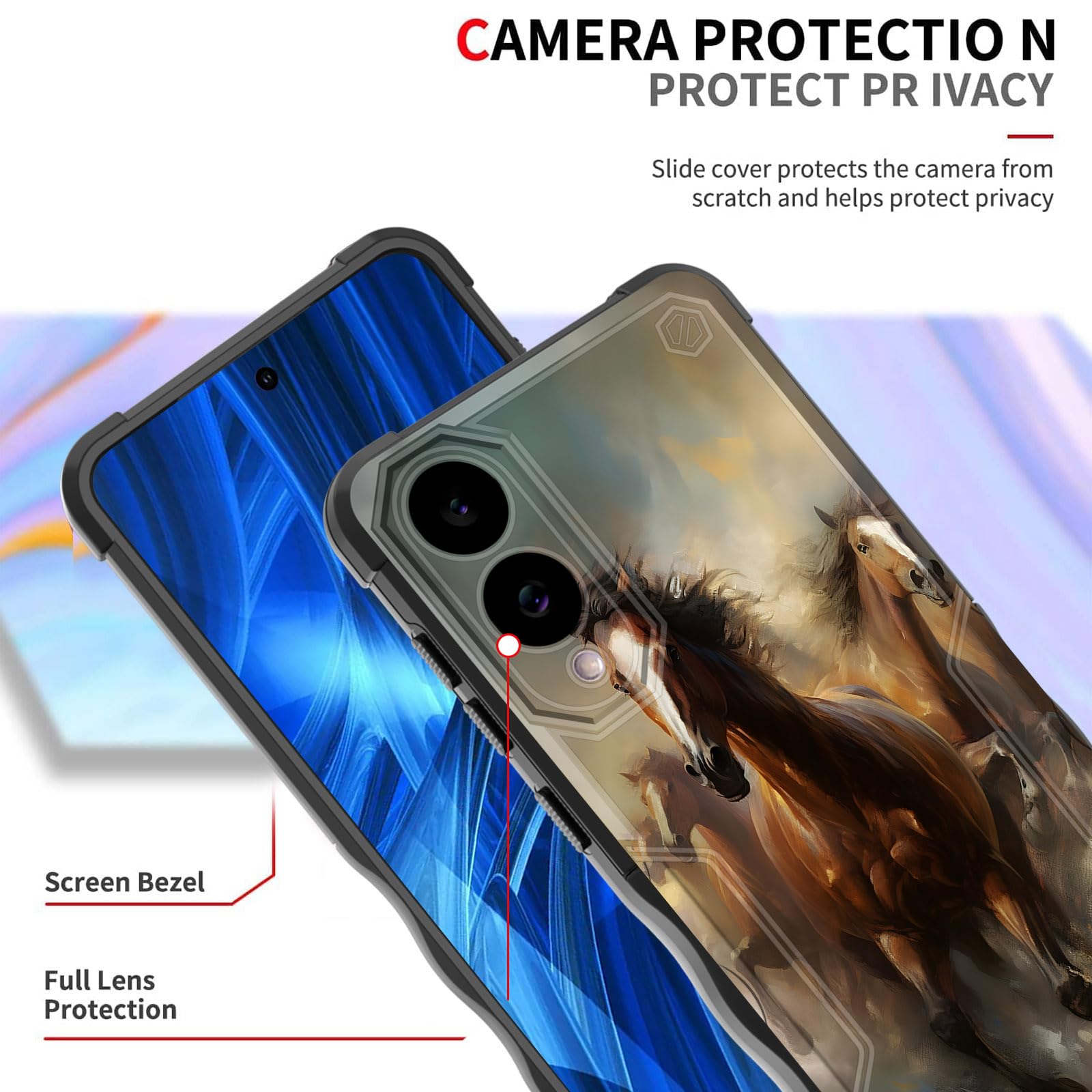 Efgwsder For Galaxy S25 Edge Case,[Dual Layer][10 Ft Military Grade Drop Protection] Heavy Duty Shockproof Case For Samsung Gala