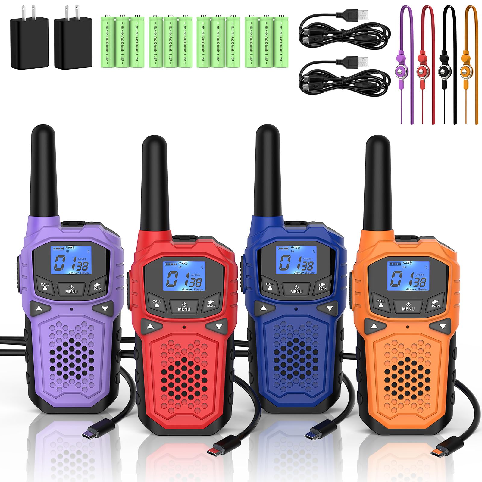 Walkie Talkies For Adults  Woktok Long Range 2 Way Radio For Camping Hiking Hand Held Hiking Accessories Camping Gear Xmas Birth