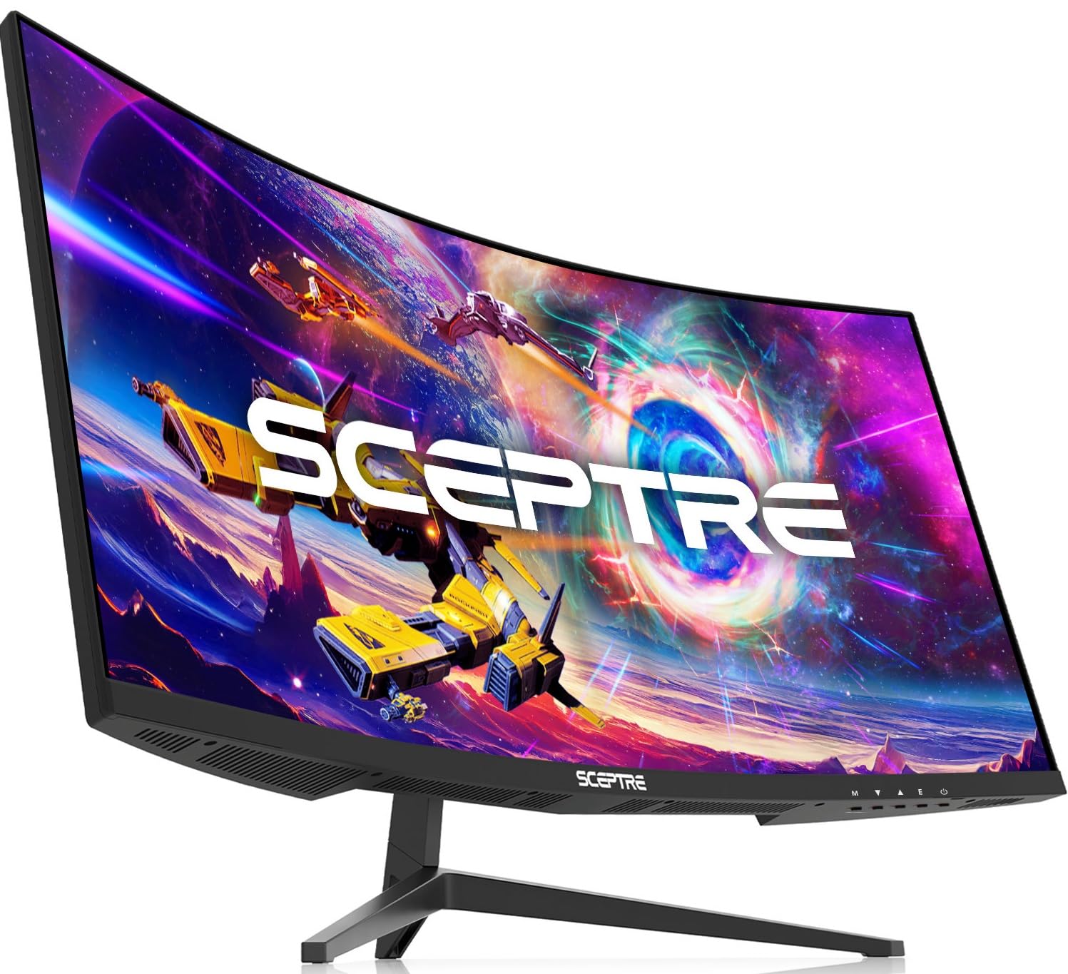 Sceptre 30-inch Curved Gaming Monitor 21:9 2560x1080 Ultra Wide/ Slim HDMI DisplayPort up to 200Hz Build-in Speakers, Metal Blac
