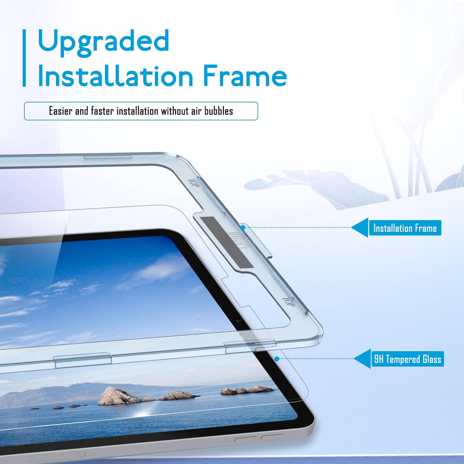 Mobdik Tempered Glass Screen Protector Compatible With Ipad Pro 12.9 Inch (2022 & 2021 & 2020 & 2018) [Ultra Clear] [Anti Scratc