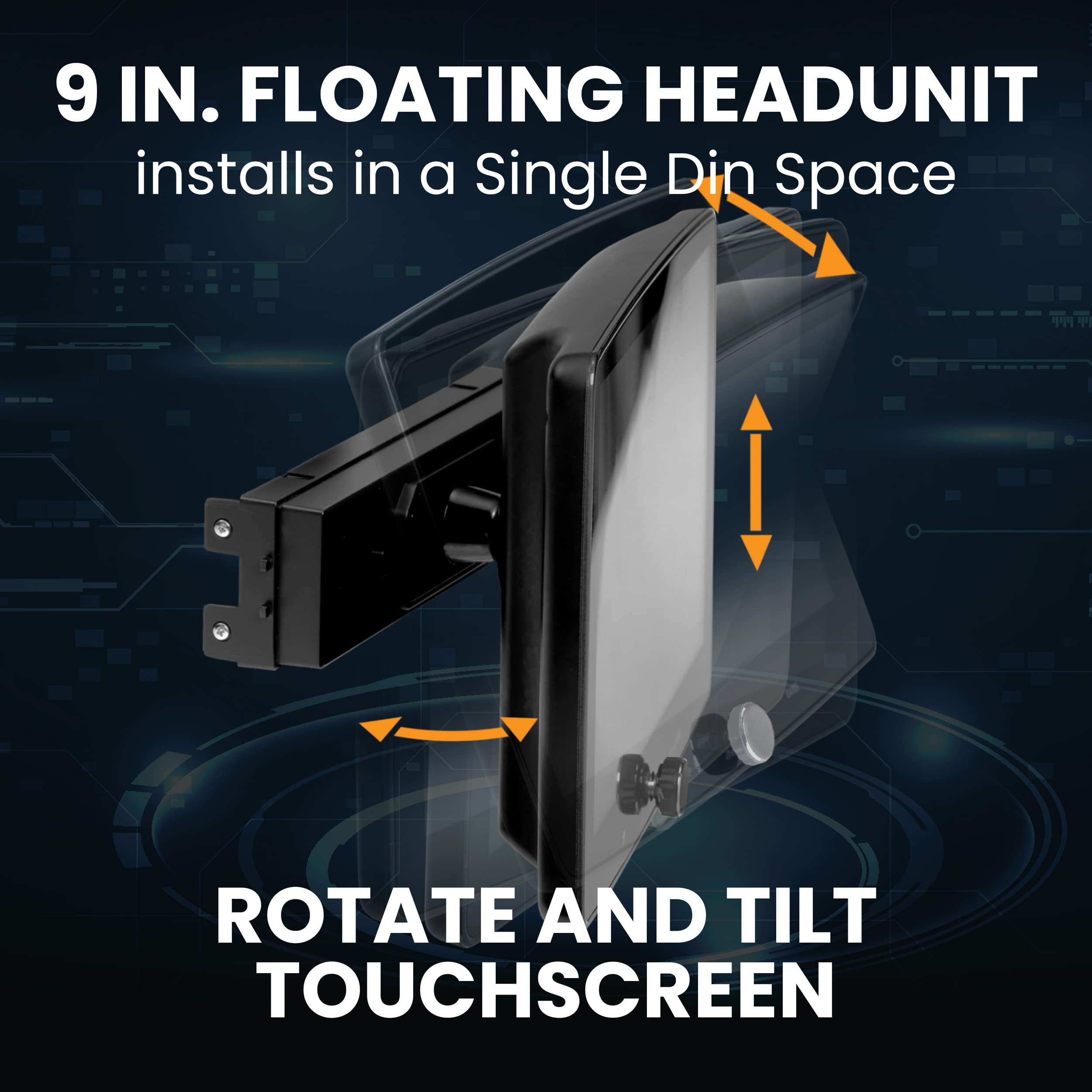 Boss Audio Systems Elite Becpa9W Car Stereo   Wireless Apple Carplay & Android Auto, 9 Inch Single Din Touchscreen, Bluetooth He