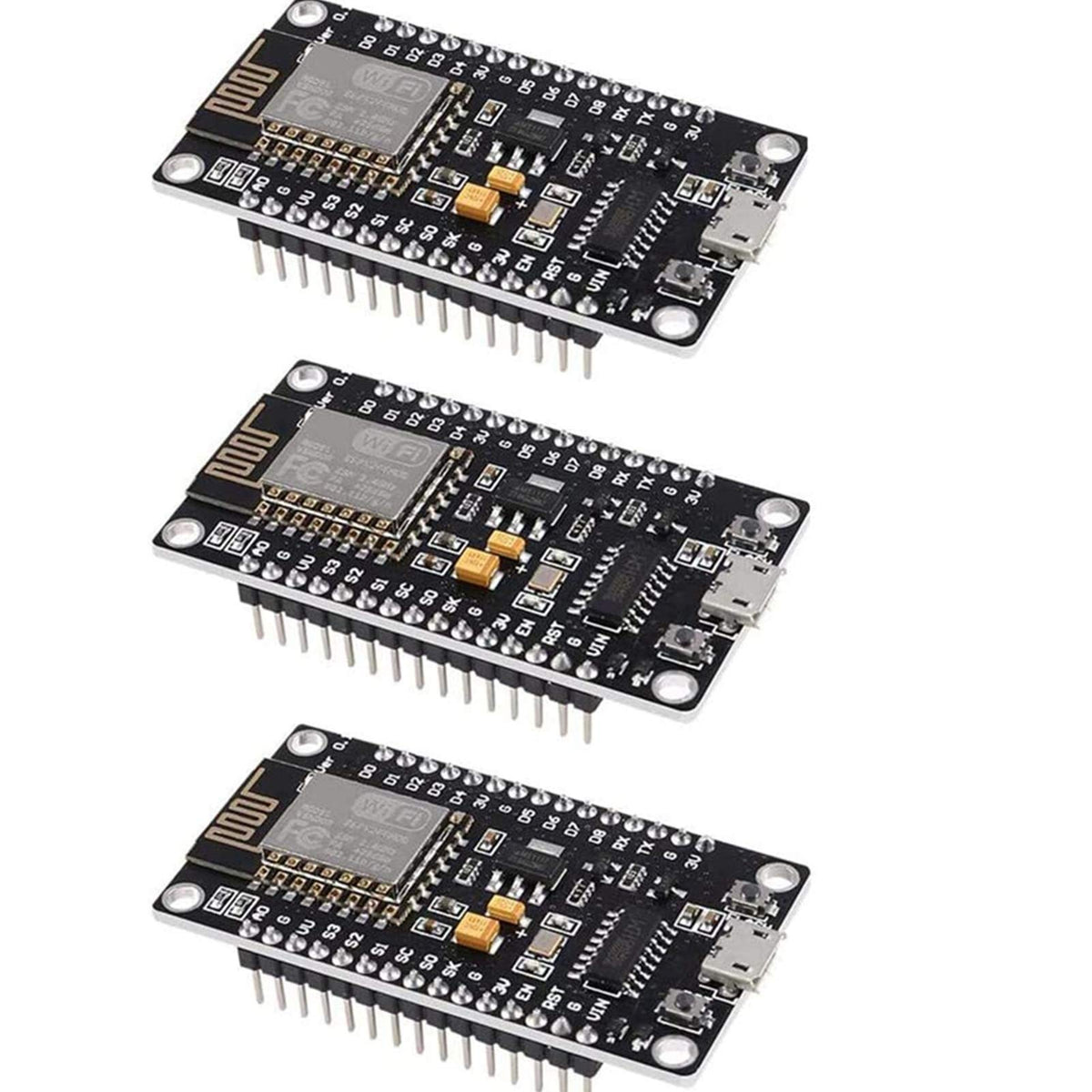 Aceirmc 3Pcs Esp8266 Serial Wireless Module Ch340 Nodemcu Esp 12E V3 Lua Wifi Internet Of Things New Version Development Board C