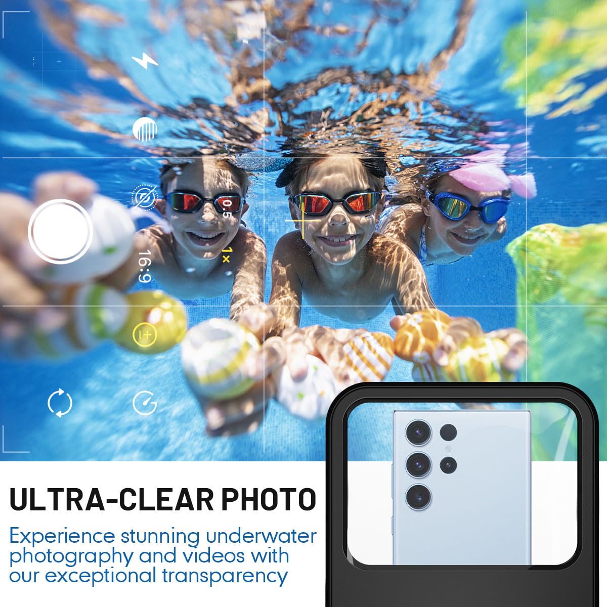 Rynapac 2 Pack Waterproof Phone Pouch   10In Waterproof Phone Case With Lanyard, Ipx8 Cell Phone Dry Bag Beach Essentials For Ip