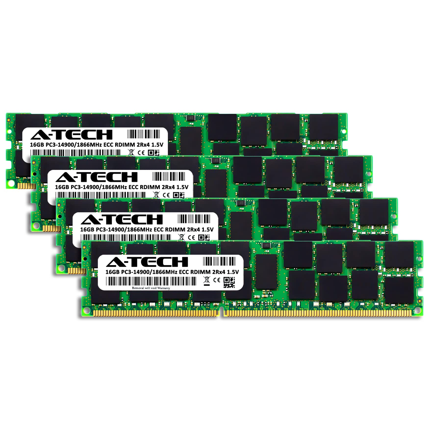 A Tech 64Gb Kit (4X16Gb) Ram For Apple Mac Pro Late 2013 | Ddr3 1866Mhz Pc3 14900R Ecc Rdimm 2Rx4 1.5V 240 Pin Registered Dimm M