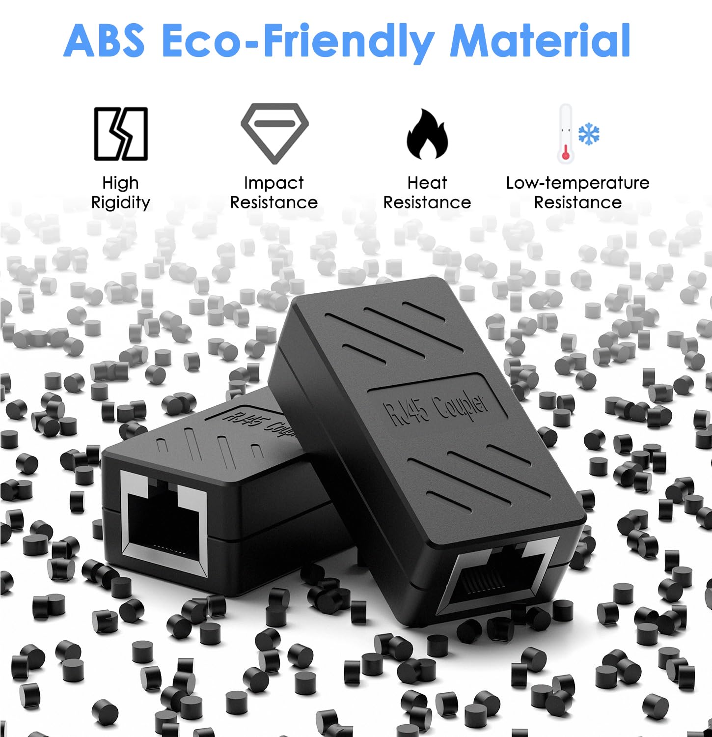 Ethernet Extender Rj45 Couplers Network Cable Coupler Cat 5 Coupling Lnternet Female To Female Connector Lnline Coupler For Cat5