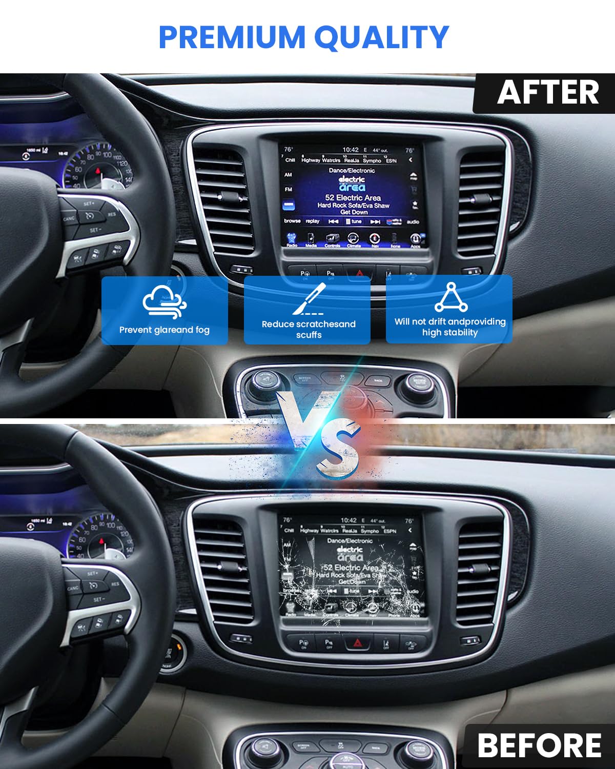 17 21 Replacement 8.4'' Uconnect 4C Uaq Lcd Monitor Touch Screen Radio Navigation New Oem Replacement Fit For Dodge Ram Jeep Chr