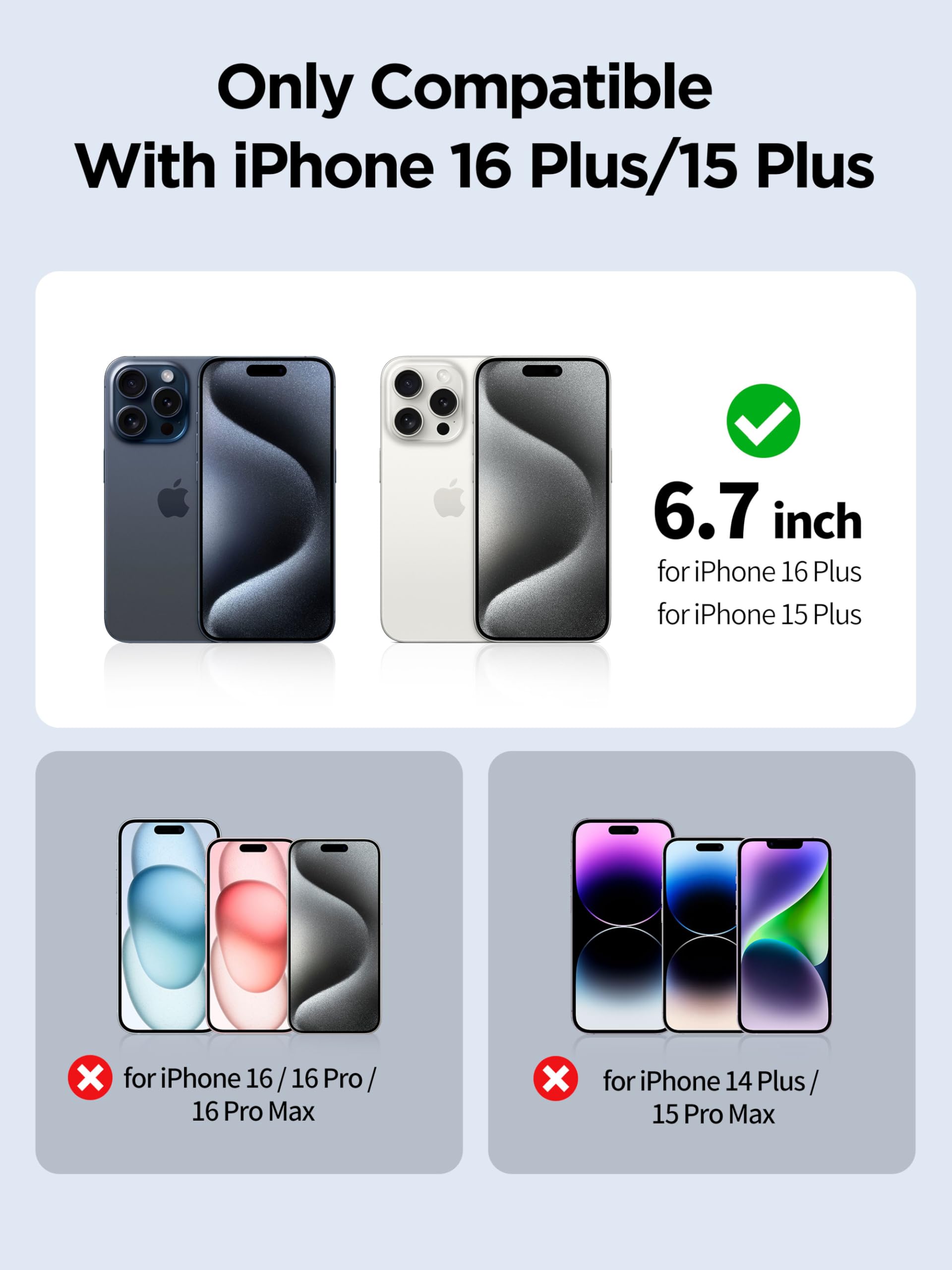 Pddkiss Compatible For Iphone 16 Plus/Iphone 15 Plus Privacy Screen Protector Tempered Glass 6.7 Inch, Pink Gradient Anti Spy An