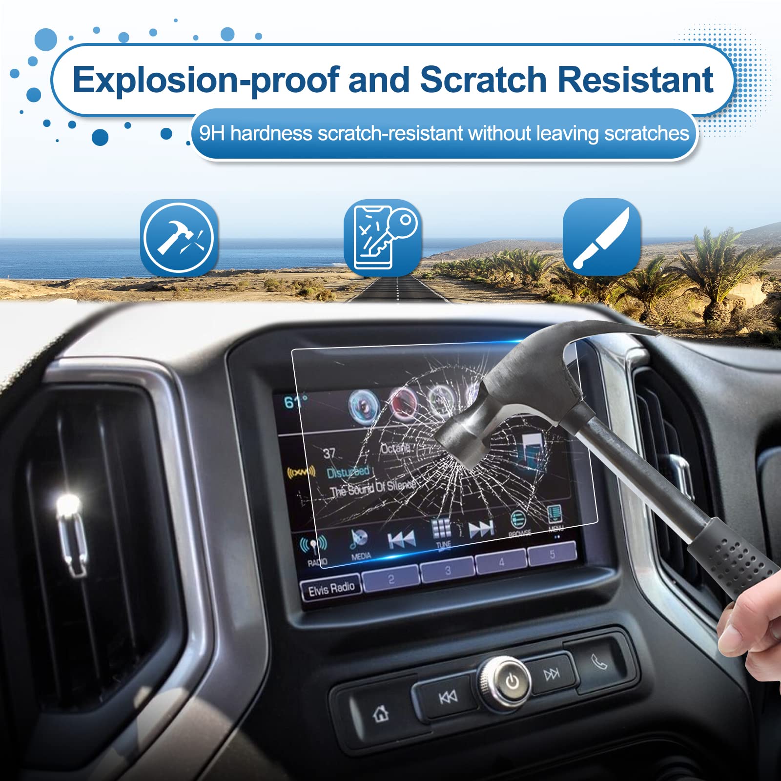 Coleya 2024 Equinox Screen Protector For Chevrolet Equinox (Ls/Lt/Rs) 7 Inch Touch Screen, 2024 Chevy Equinox Accessories 2024 E