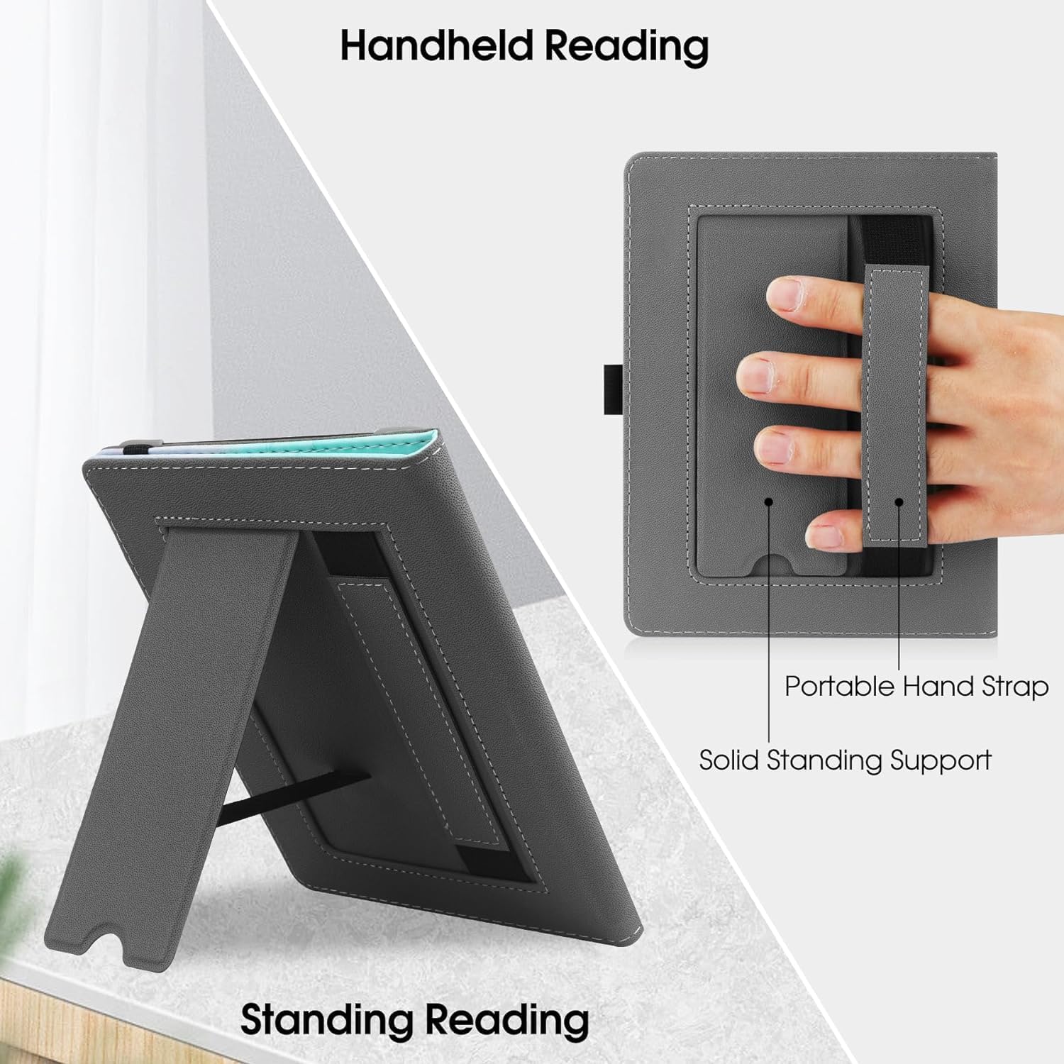 Hgwalp Universal Case For 6 6.8 Inch Ereaders, Paperwhite Case With Hand Strap Compatible With All 6'' 6.8'' Paperwhite/Paperwhi