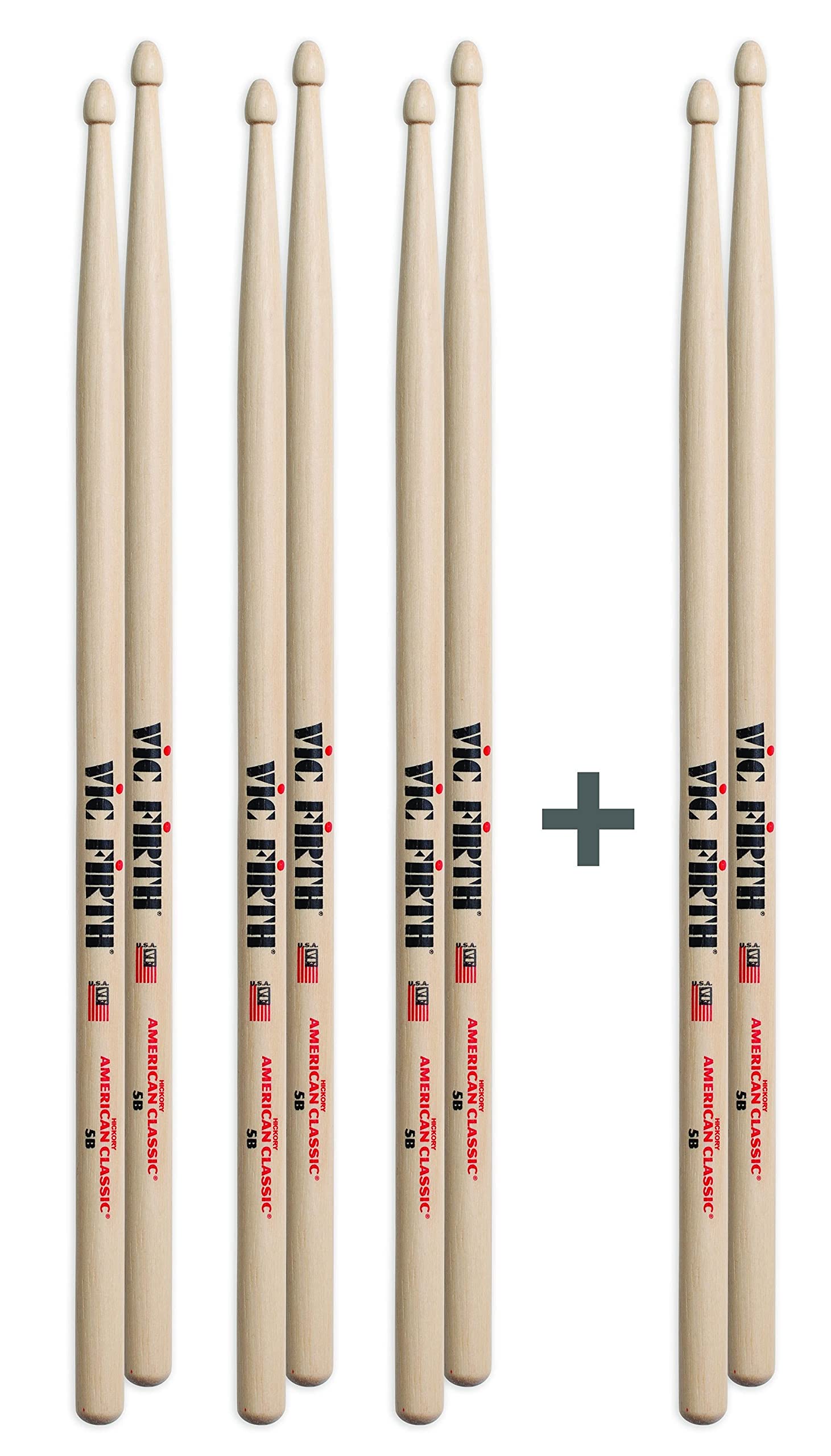 Vic Firth P5B.3-5B.1 Drumsticks (Pack Of 4)