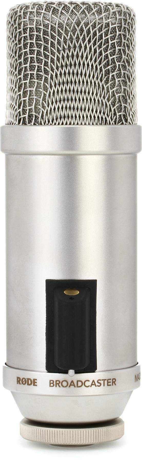 Rode Broadcaster Large-Diaphragm Condenser Microphone, Silver