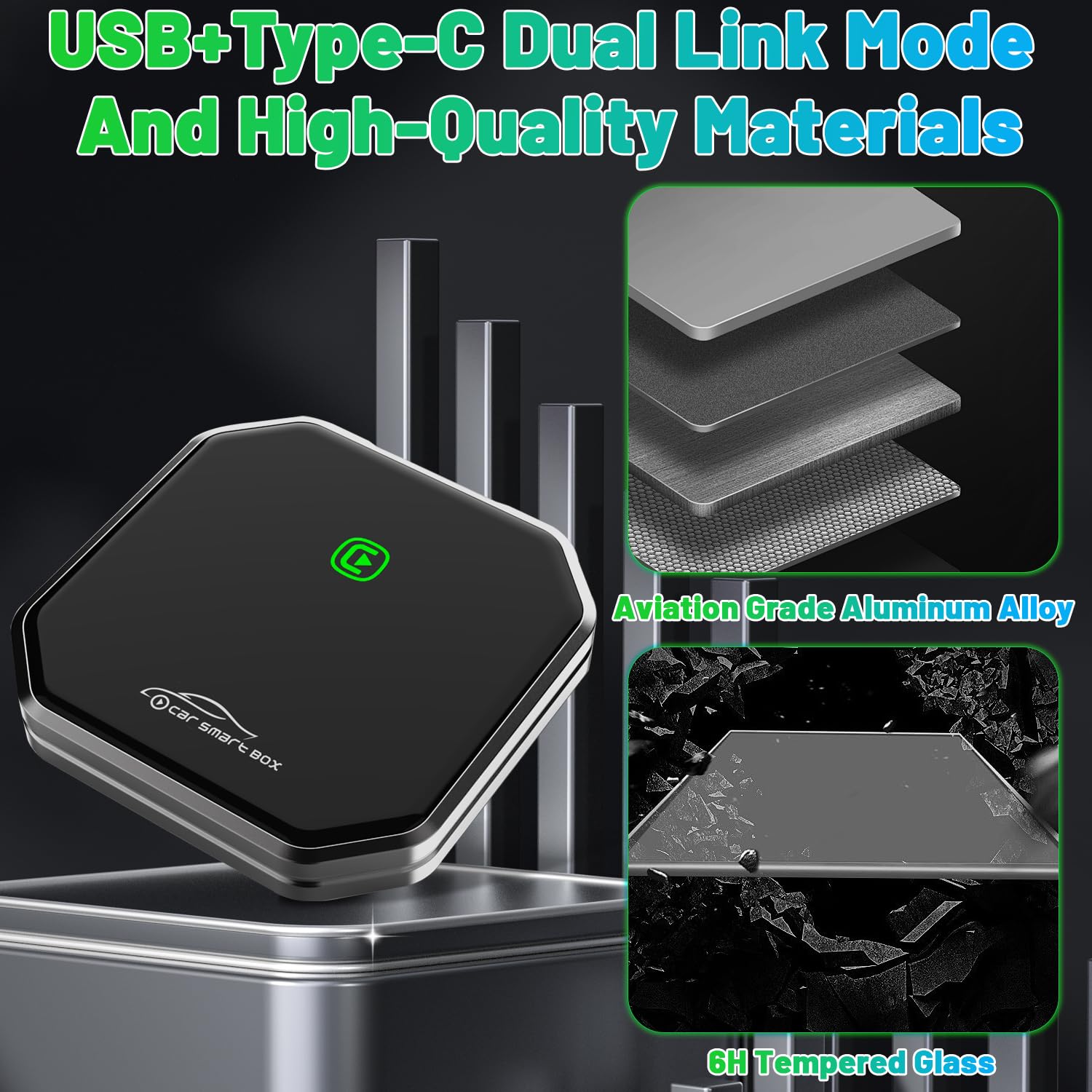 Suitable For Converting Factory Car Wired Carplay To Wireless Carplay,Wireless Carplay Adapter,Plug And Play,No Installation Req