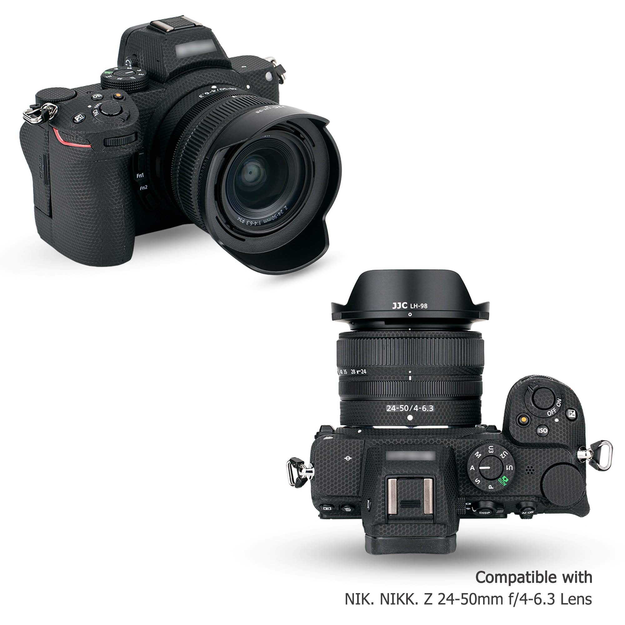 Petal Style Bayonet Lens Hood Shade For Nikon Nikkor Z 24 50Mm F/4 6.3 Lens On Nikon Z5 Z6 Z6 Ii Z7 Z7 Ii Replace Nikon Hb 98