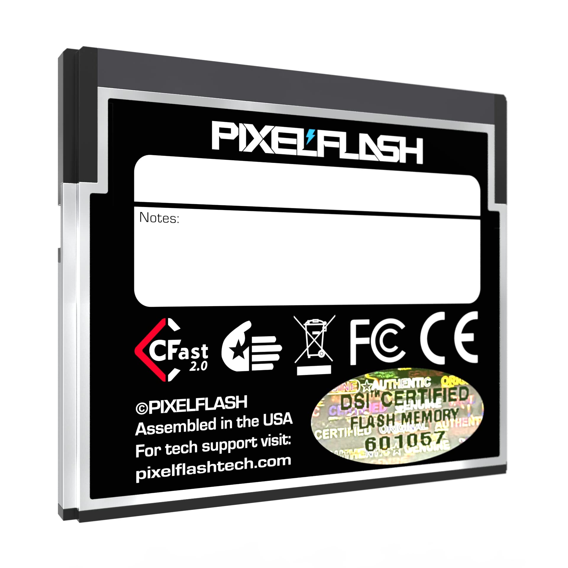 512Gb Pixelflash Cfast 2.0 Card 3600X Hypercore 565Mb/S Sata3 Vpg180 C Fast Card Compatible W/Dslr Cinematic Video & Photo Cams