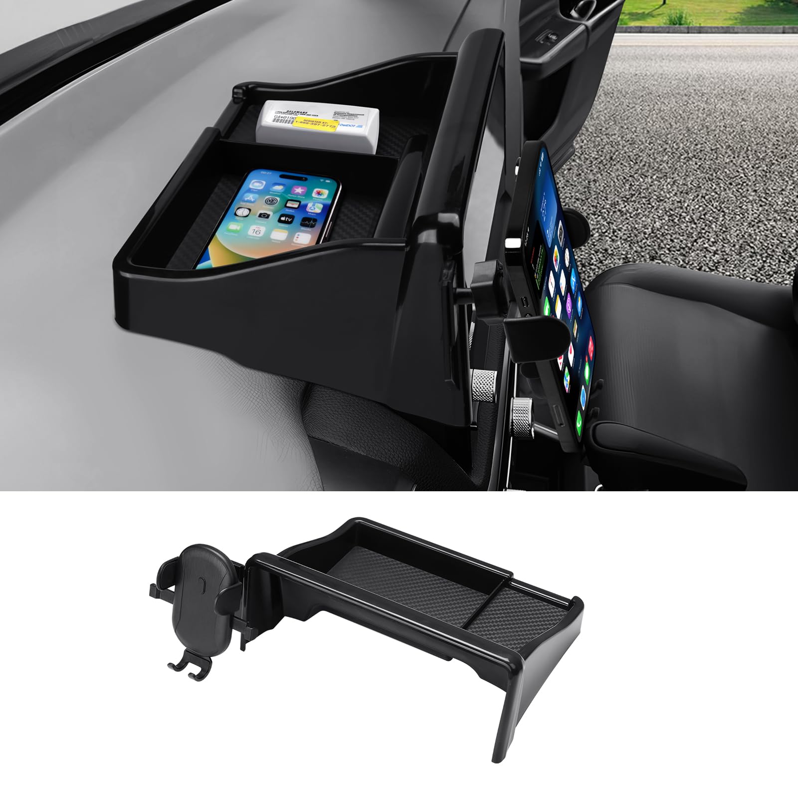 Autorder Car Phone Holder For 2023-2026 Honda Cr-V Crv Accessories 7/9-Inch Cell Phone Mount With Dash Organizer Hands-Free 360 