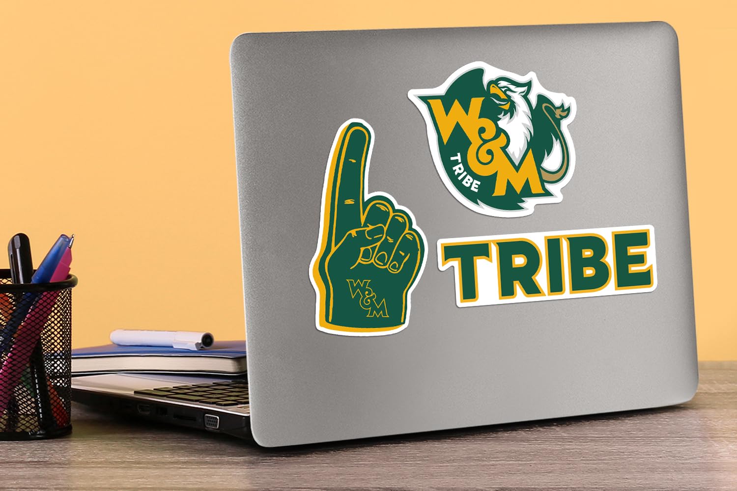 College Of William And Mary 9Ct Vinyl Large Deluxe Stickers Variety Pack   Laptop, Water Bottle, Scrapbooking, Tablet, Skateboar