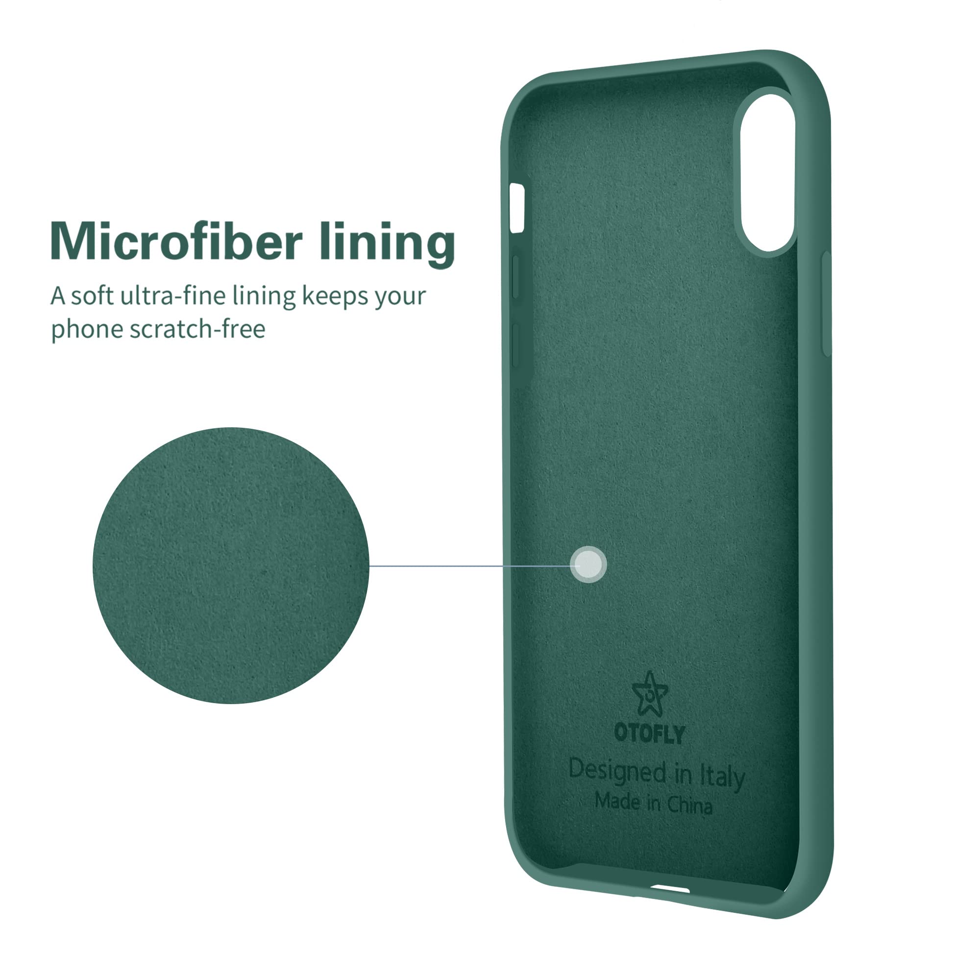 Otofly Compatible With Iphone X Case,Ultra Slim Fit Iphone Xs Case Liquid Silicone Iphone 10 Case With Full Body Protection Anti