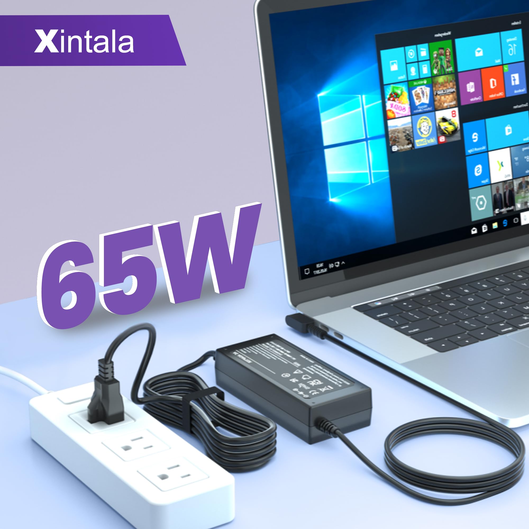 65W Acer Laptop Charger, Fit For Acer Aspire 5 A515 44 A515 46 A515 54 A515 55 A515 56 A517 52, Acer Chromebook R11 Cb3 Cb5 C740