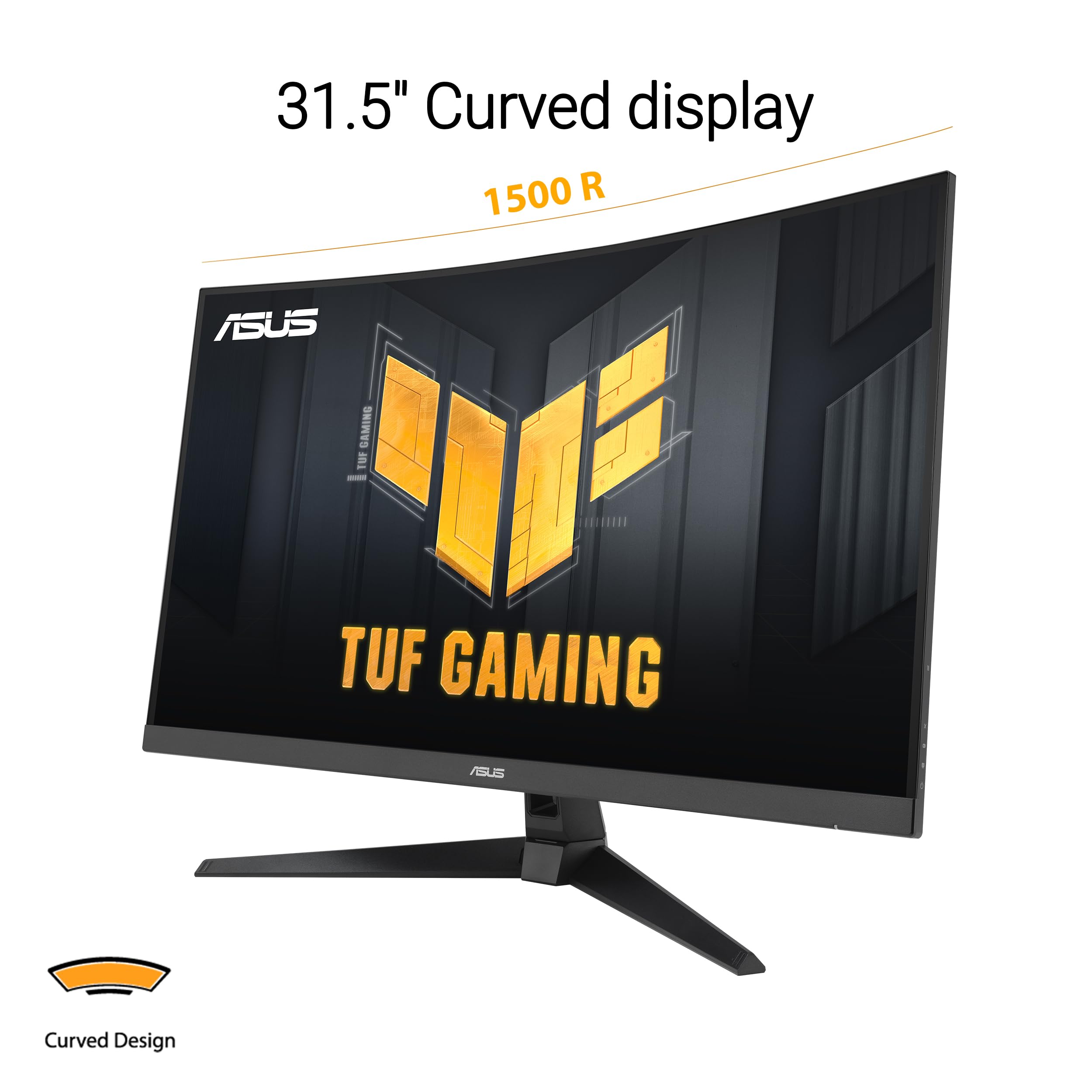 Asus Tuf Gaming 31.51440P Curved Hdr Gaming Monitor (Vg32Wq3B)   Qhd (2560 X 1440), 180Hz, 0.5Ms, 1500R, Extreme Low Motion Blur