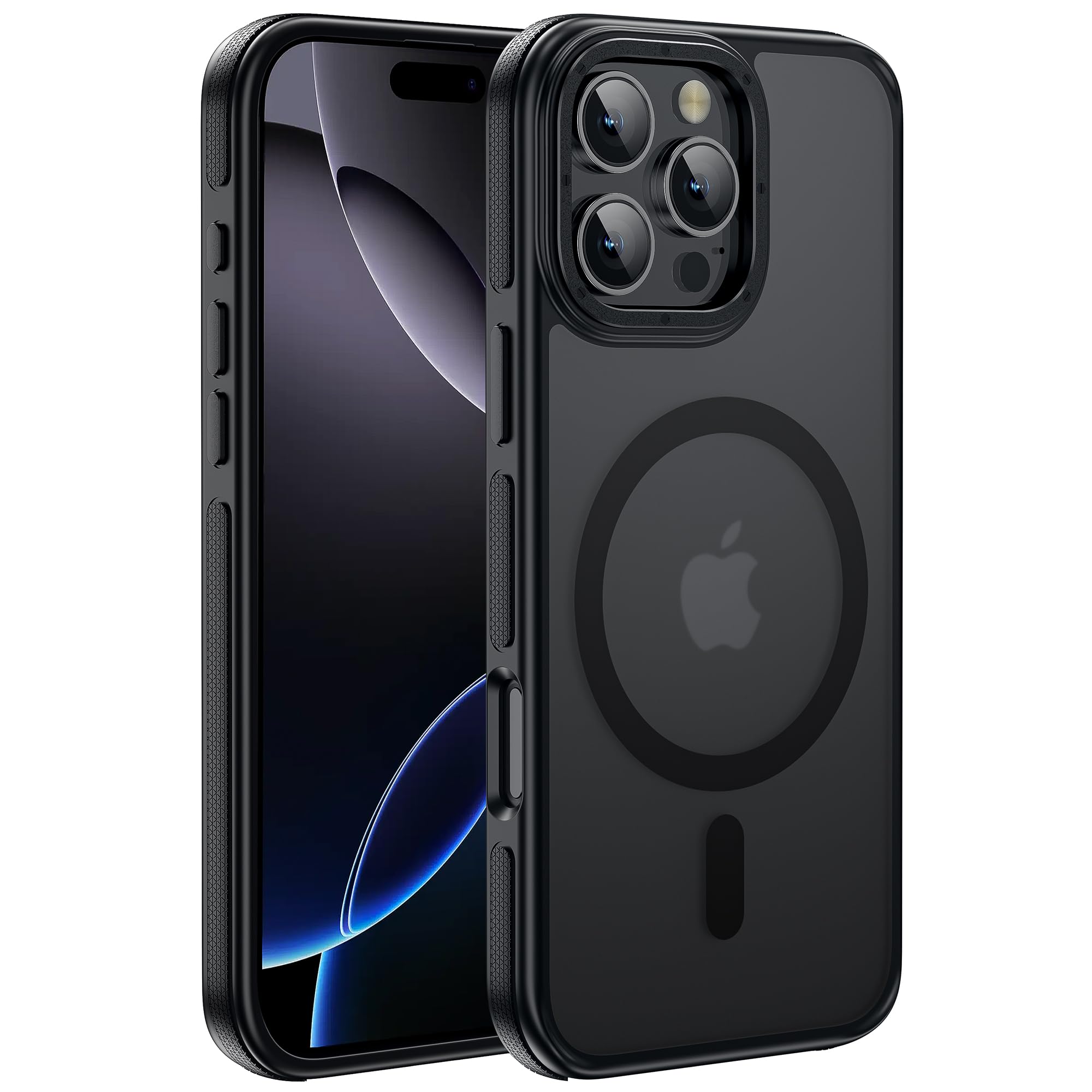 Yzoiko Strong Magnetic For Iphone 16 Pro Max Case [10Ft Military Grade Protection] Compatible With Fit Magsafe Shockproof Slim T