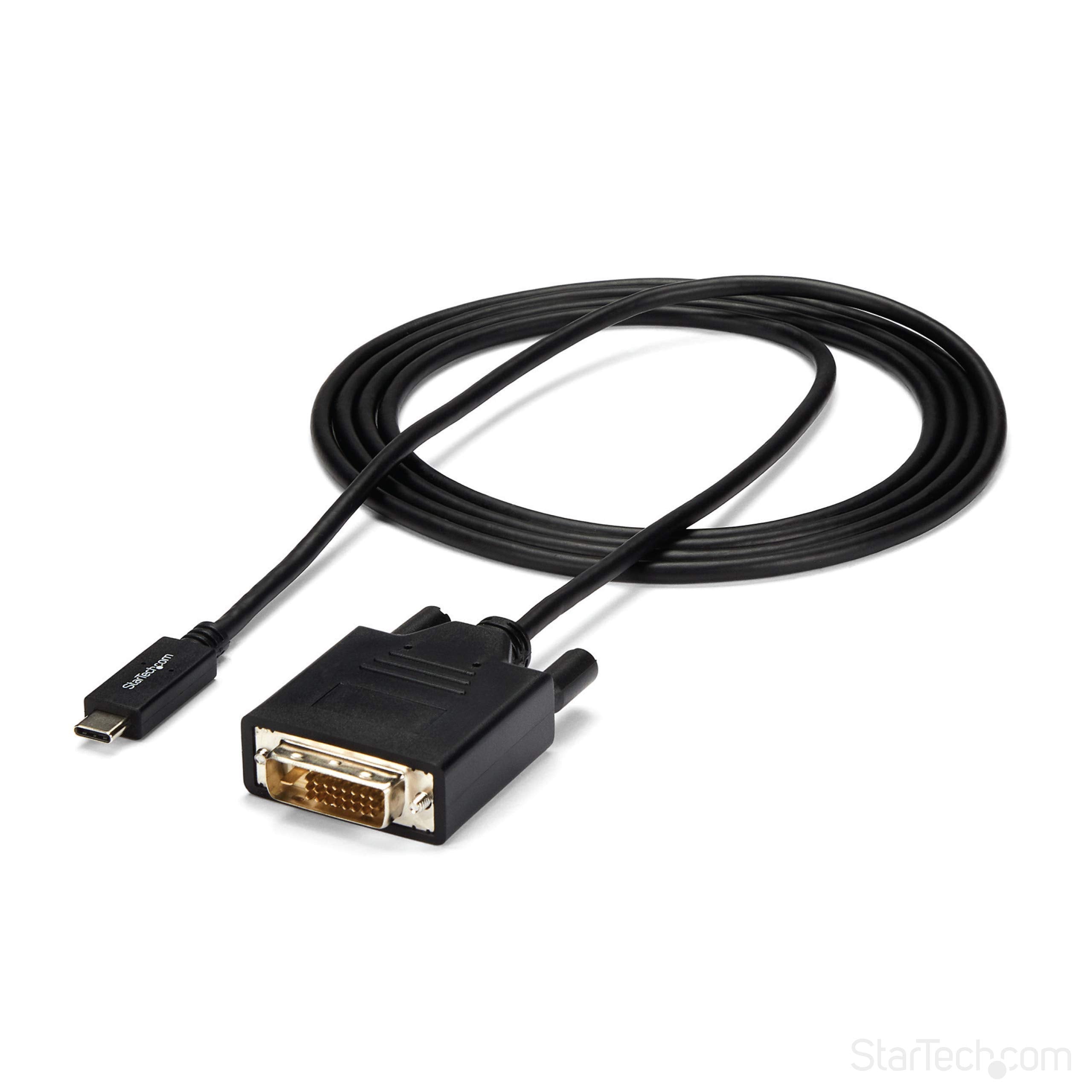Startech.Com Usb C To Dvi Cable   6 Ft / 2M   1080P   1920X1200   Usb C Dvi Monitor Cable   Usb C Cable   Computer Monitor Cable