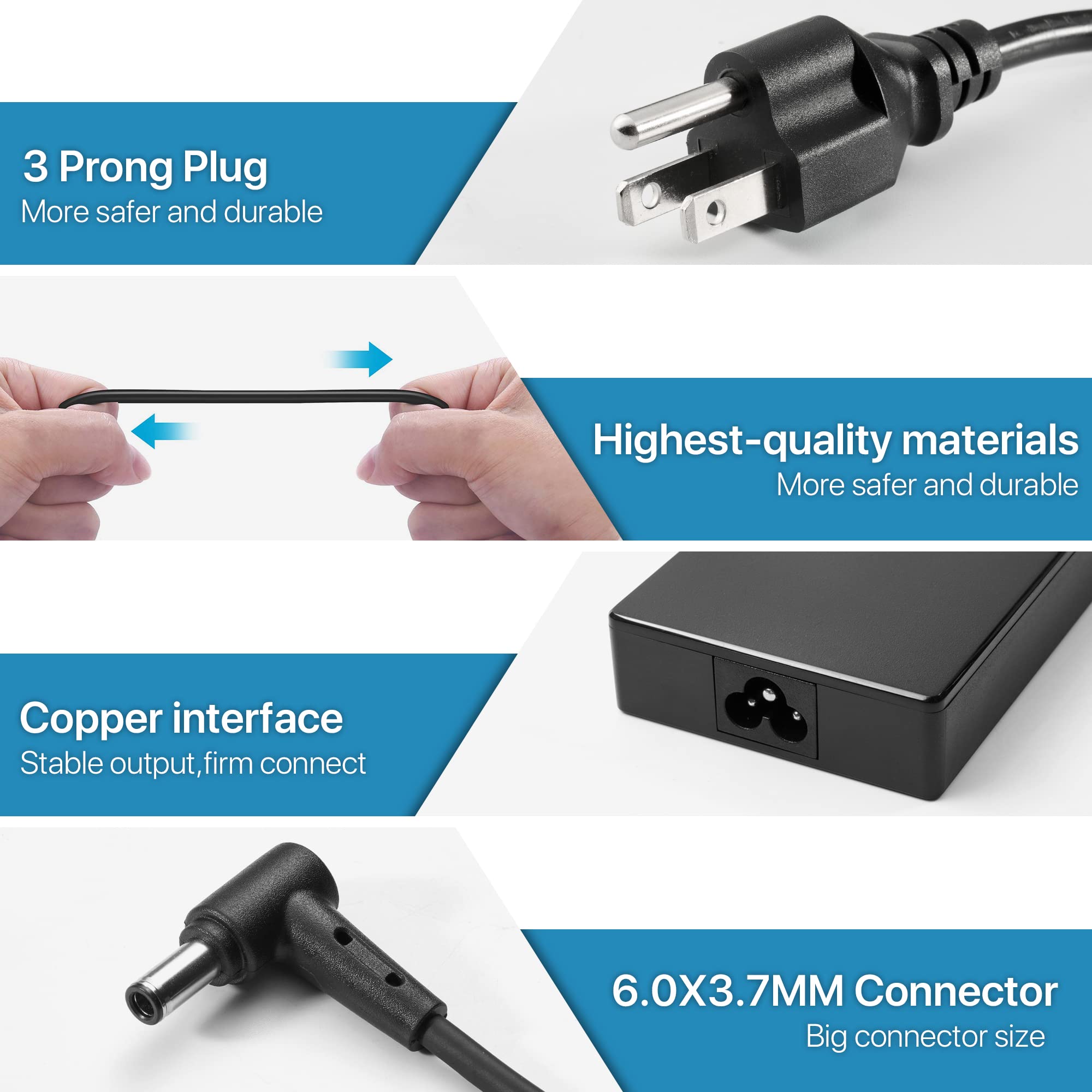 Laptop Charger Adp 150Ch B For Asus Rog Strix G15 G512Li G513Ih Tuf F15 Fx506Lh Fx506Li Fx505Dd Fx505Dt Fx705Dd Fx705Dt A18 150P