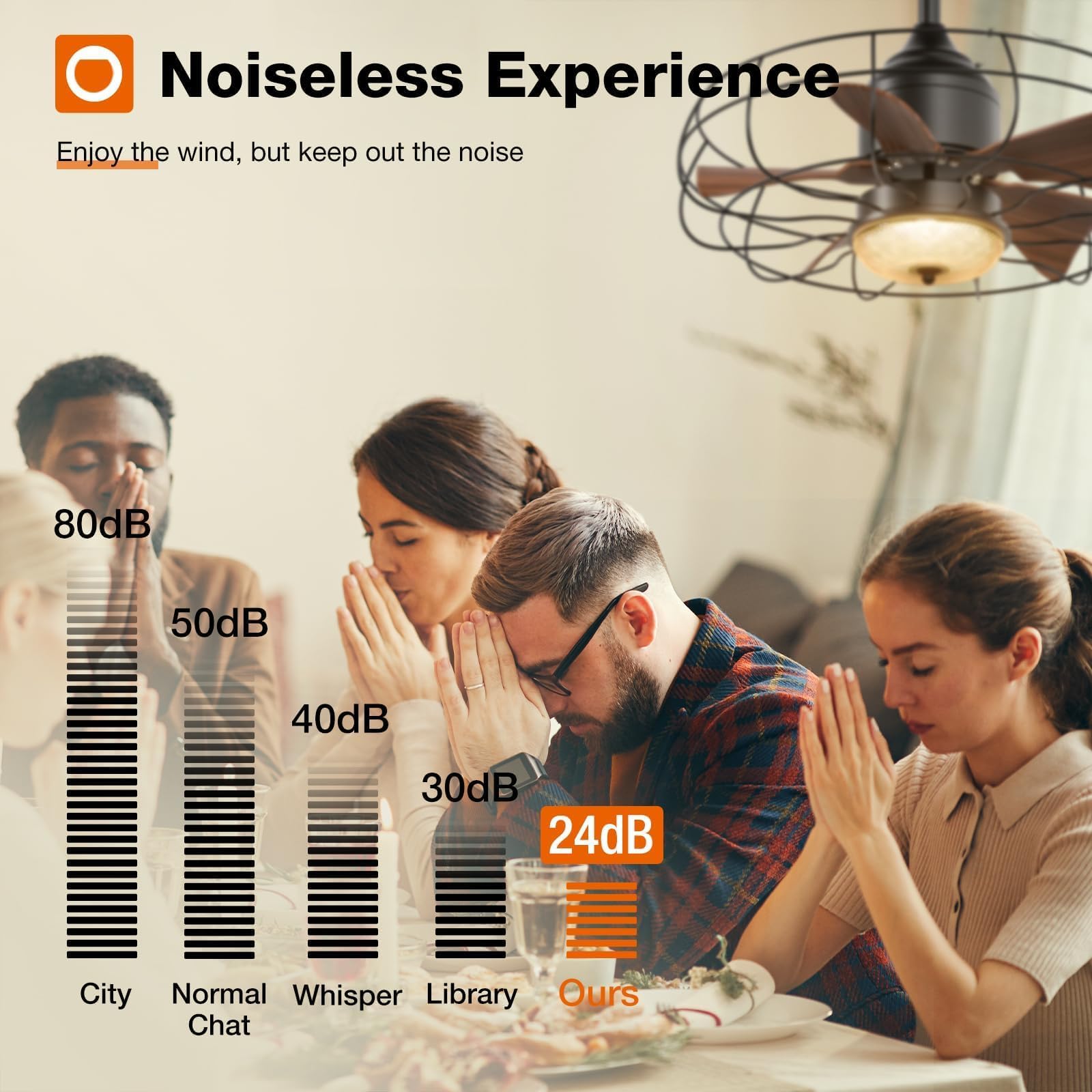 Addlon Outdoor Ceiling Fans With Lights For Patios, 20 Inch Wet Rated Black Gazebo Fan With Remote, 6 Speeds, 3Cct Dimmable, Noi