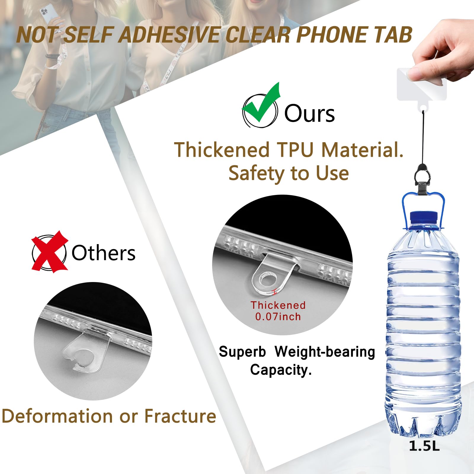 Cell Phone Lanyard Crossbody With Wrist Strap, Positive Phone Lanyards For Around The Neck Wristlet Adjustable Phone Strap, Lany