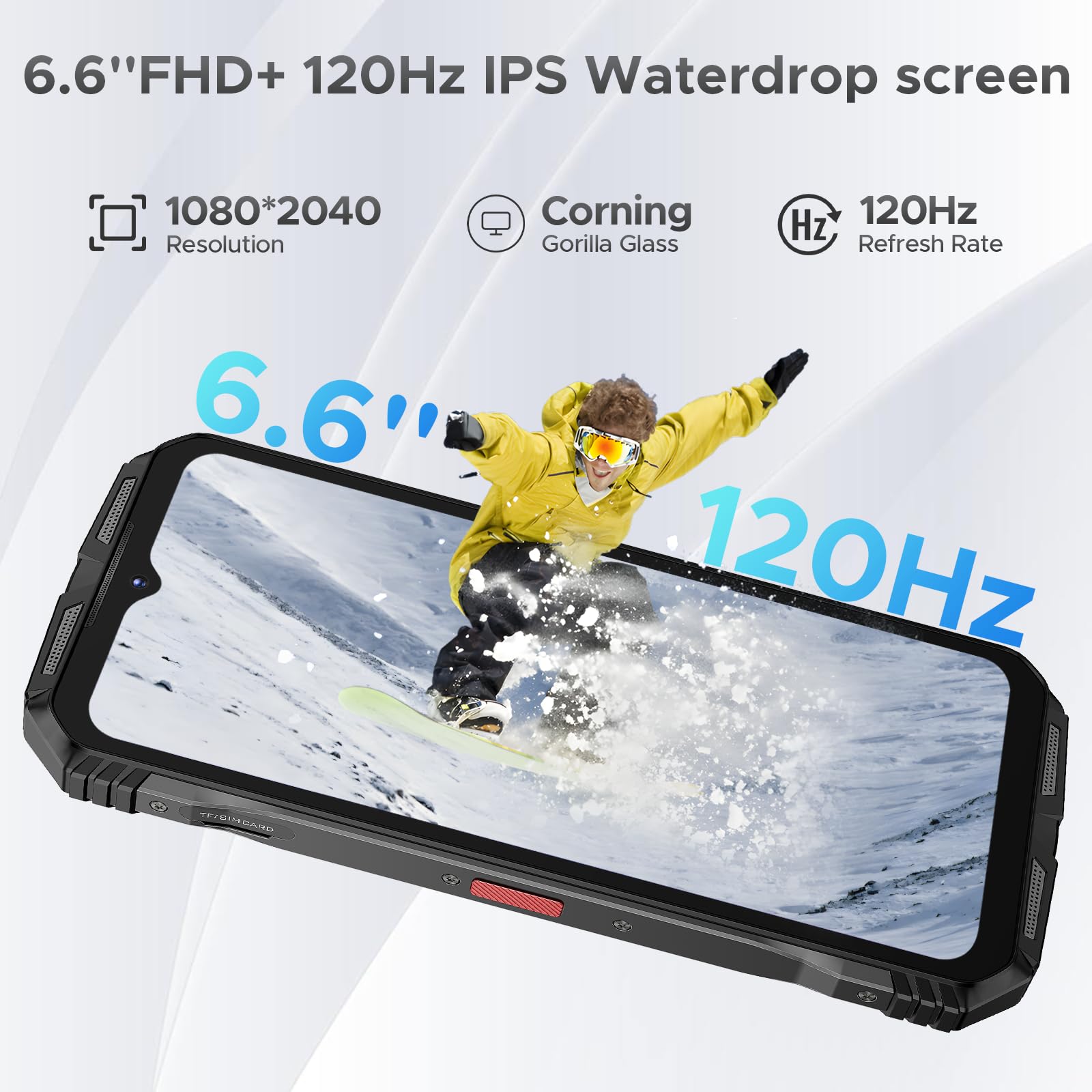 Doogee S118 Pro (2025) Rugged Smartphone 5G,10800Mah(33W) 24Gb+512Gb/2Tb Rugged Phone,Ddr5,108Mp+20Mp Night Vision,6.6  Fhd+12