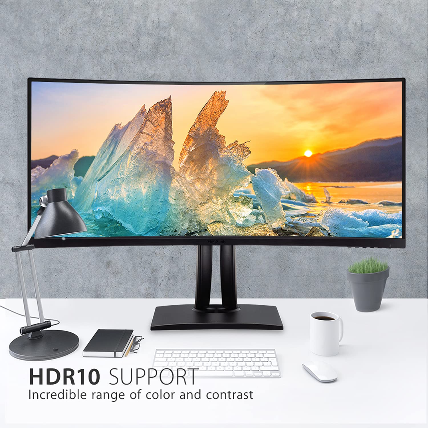 Viewsonic Vp3881A 38-Inch Ips Wqhd+ Curved 21:9 Monitor With 100% Srgb Rec 709, Eye Care, Hdr10 Support, 90W Usb C, Hdmi, Usb, D