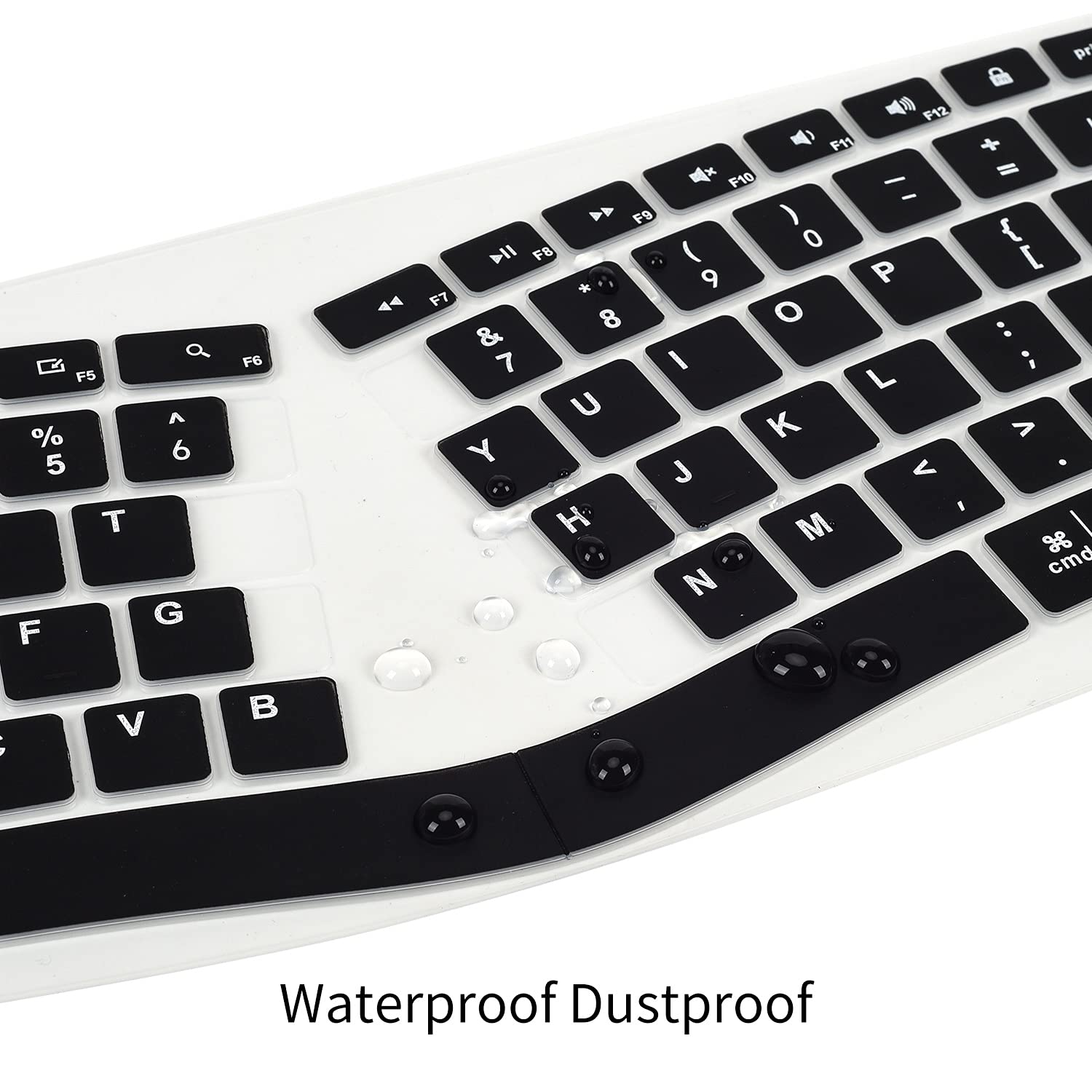 Casebuy Keyboard Cover Compatible With Logitech Ergo K860 Wireless Ergonomic Keyboard, Logitech K860 Accessories, K860 Keyboard